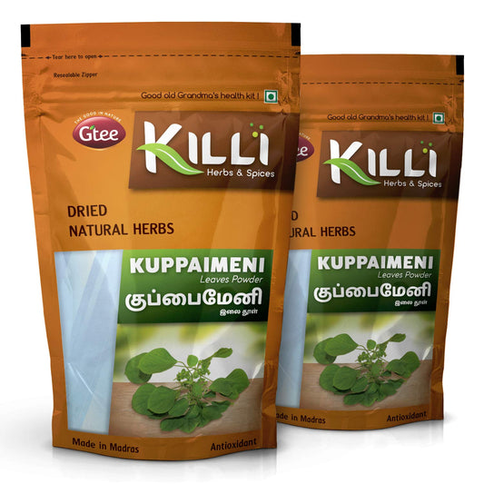 KILLI Kuppaimeni Indian Nettle Leaves Powder, Pack of 2