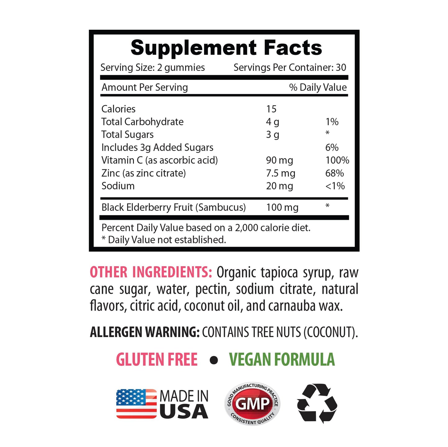 Swan Life Essentials Elderberry Immune Support Gummies, 60 Count