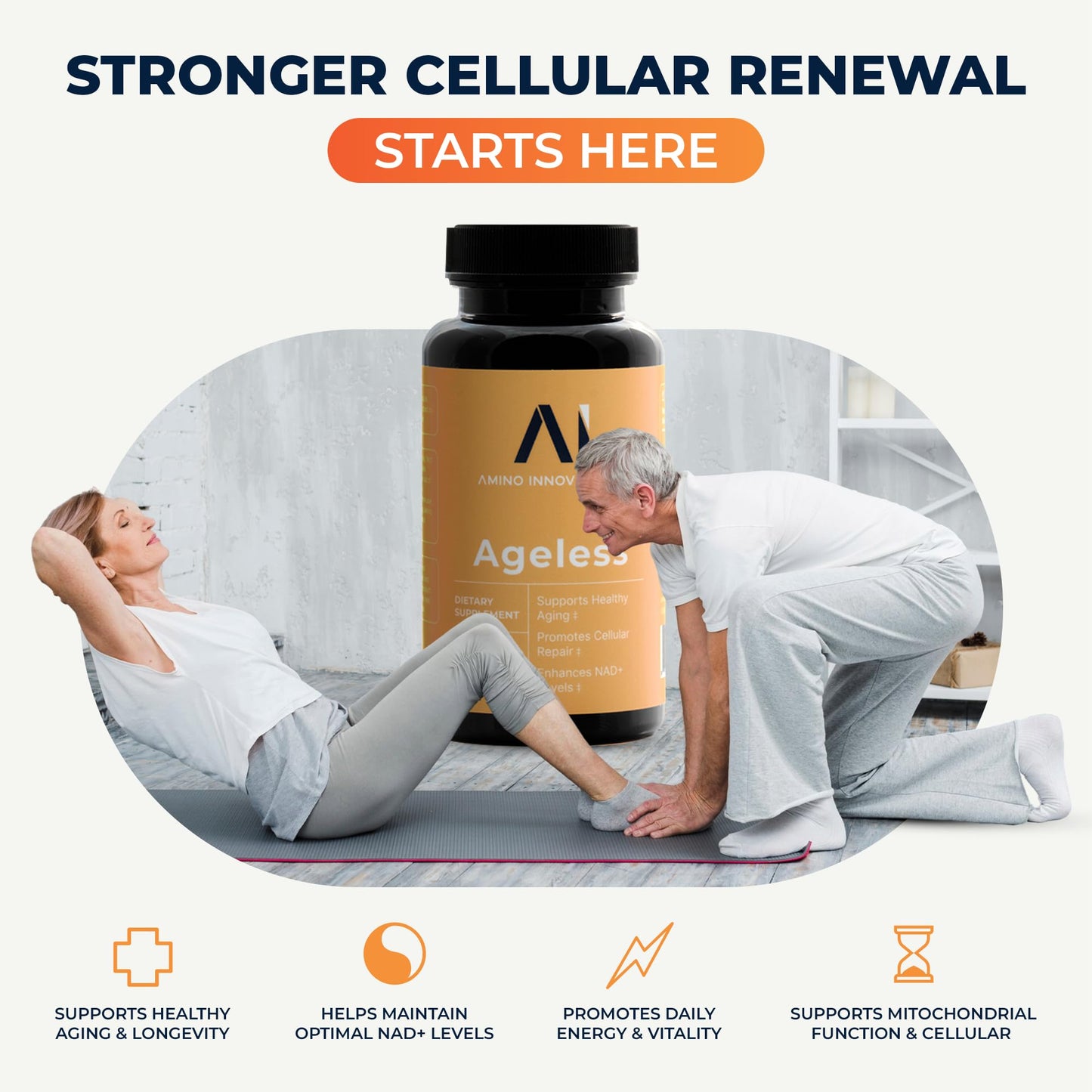 Amino Innovations Ageless Cellular Vitality Capsules, 30 Capsules