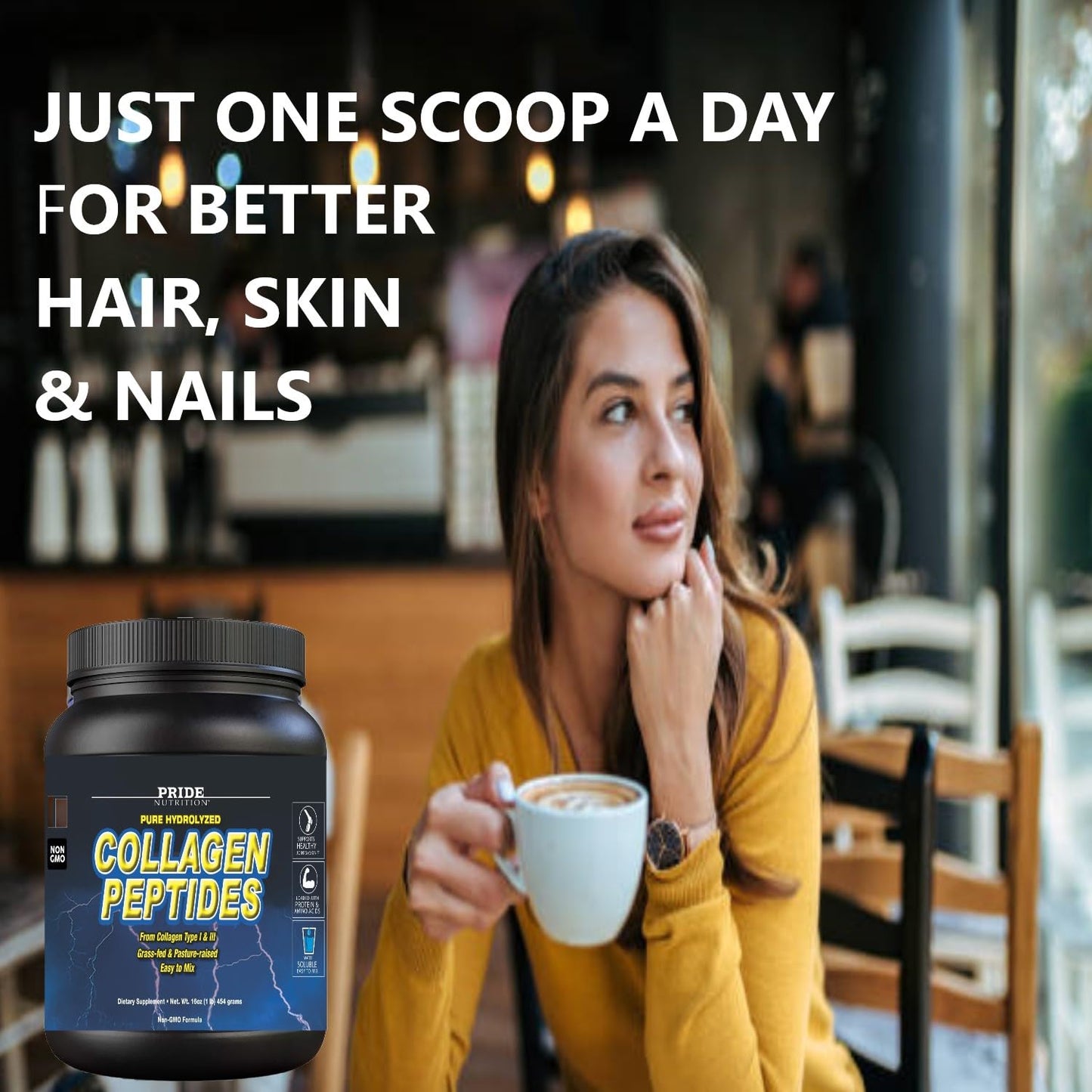Pride Nutrition Collagen Peptides Powder 15.52 oz