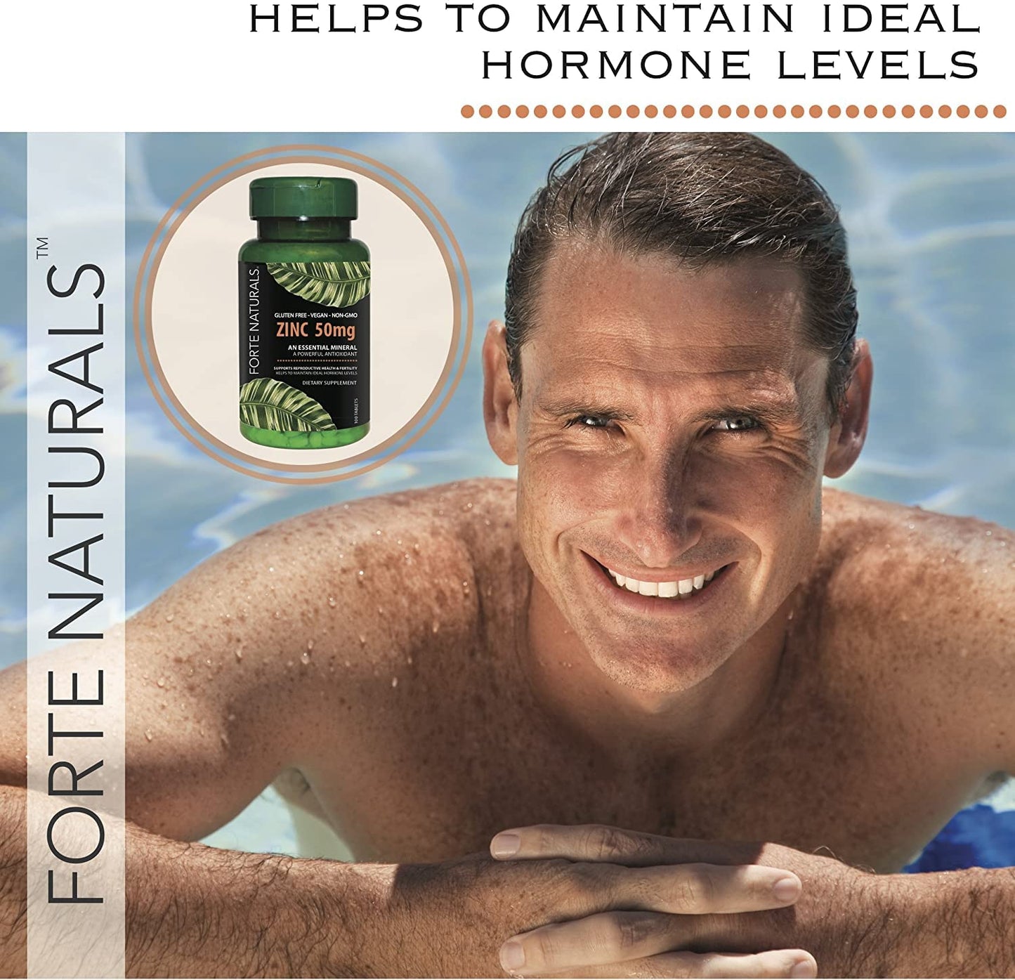 FORTE NATURALS Zinc 50mg Tablets, 60 Tablets