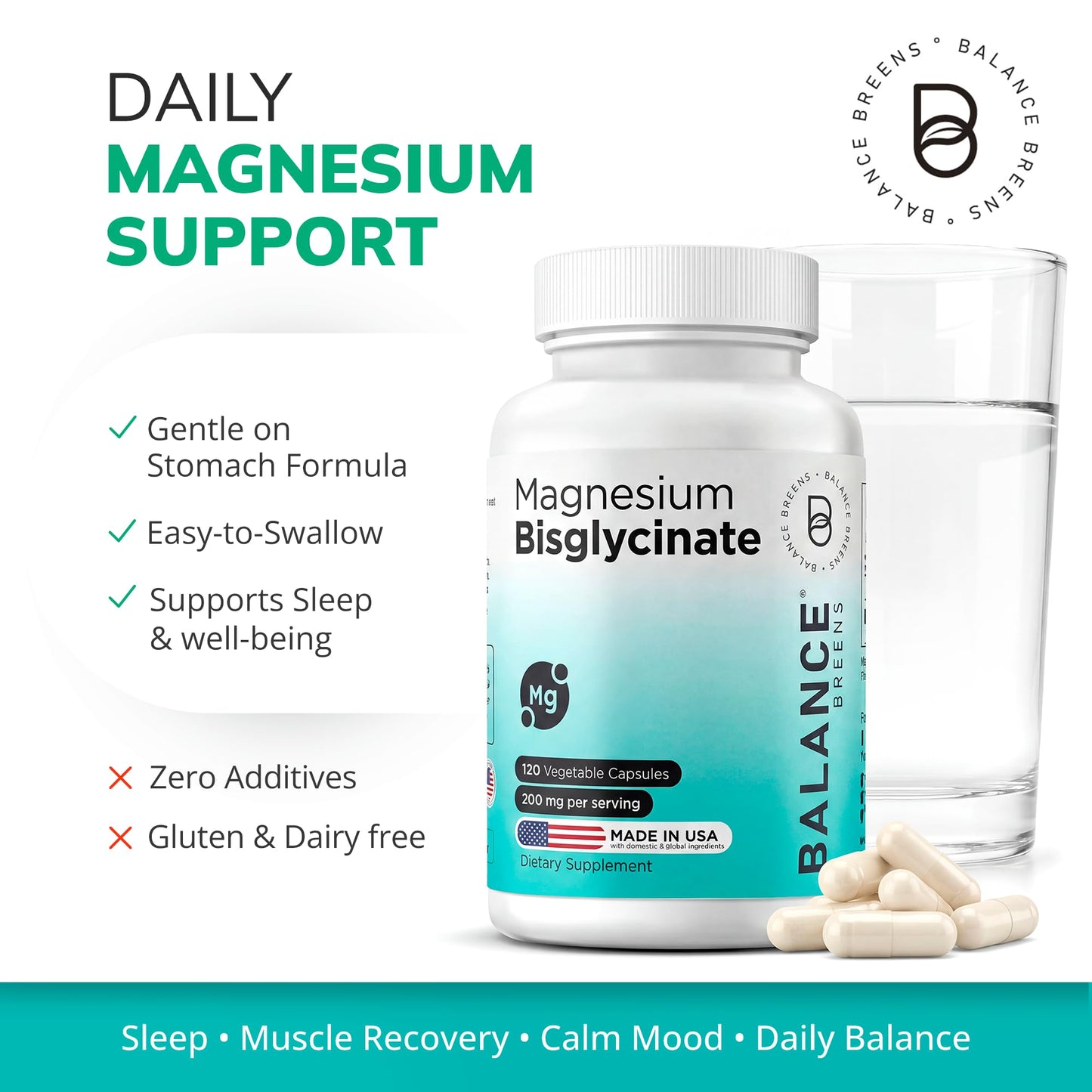 Balancebreens Magnesium Glycinate Capsules 1440