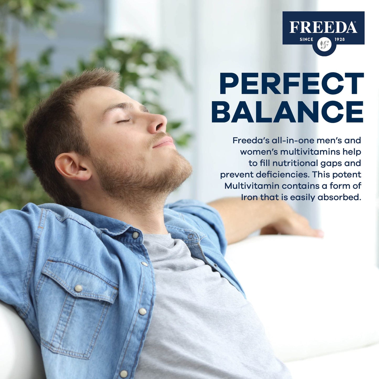 FREEDA Multivitamin One Daily Quintabs-M with Iron – Kosher Multivitamins for Women and Iron-Deficient Men, 250 Capsules