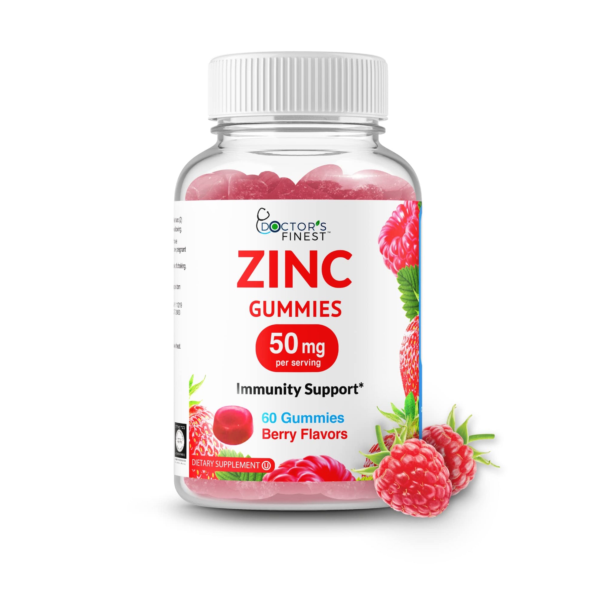 DOCTORS FINEST Zinc 50mg Gummies 60 Count