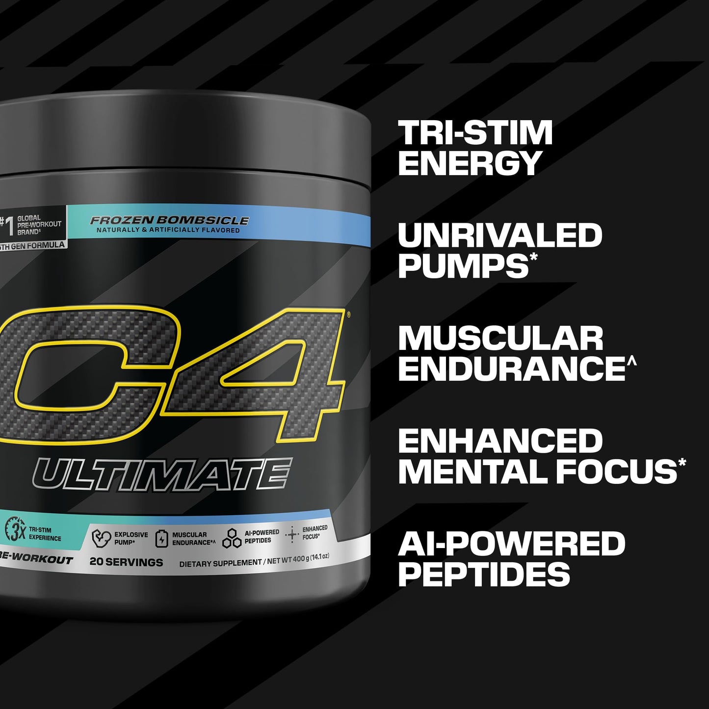 C4 Ultimate Pre Workout Powder 14.1 Ounces