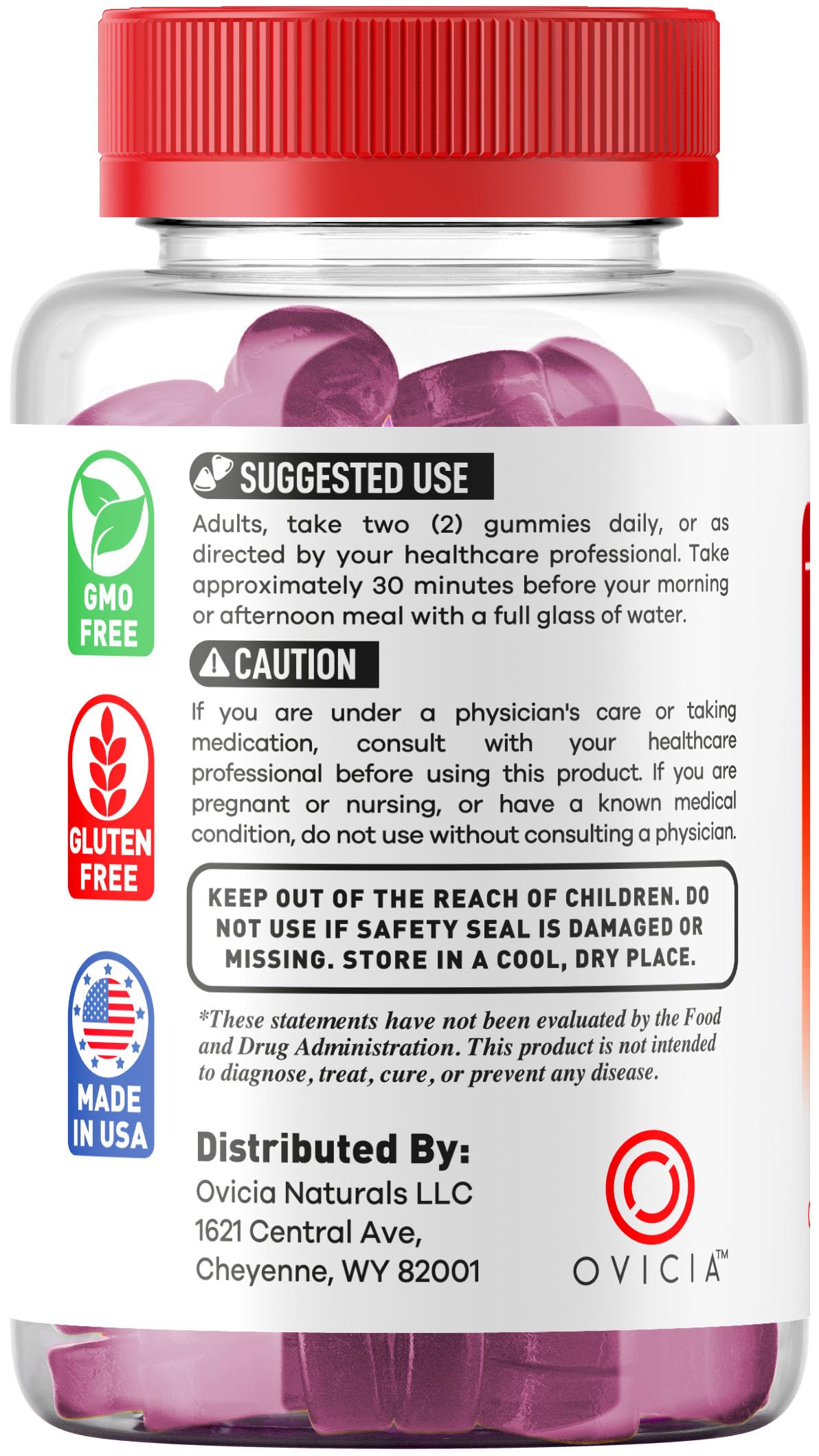 OVICIA TruRelieve Gummies 120 Gummies