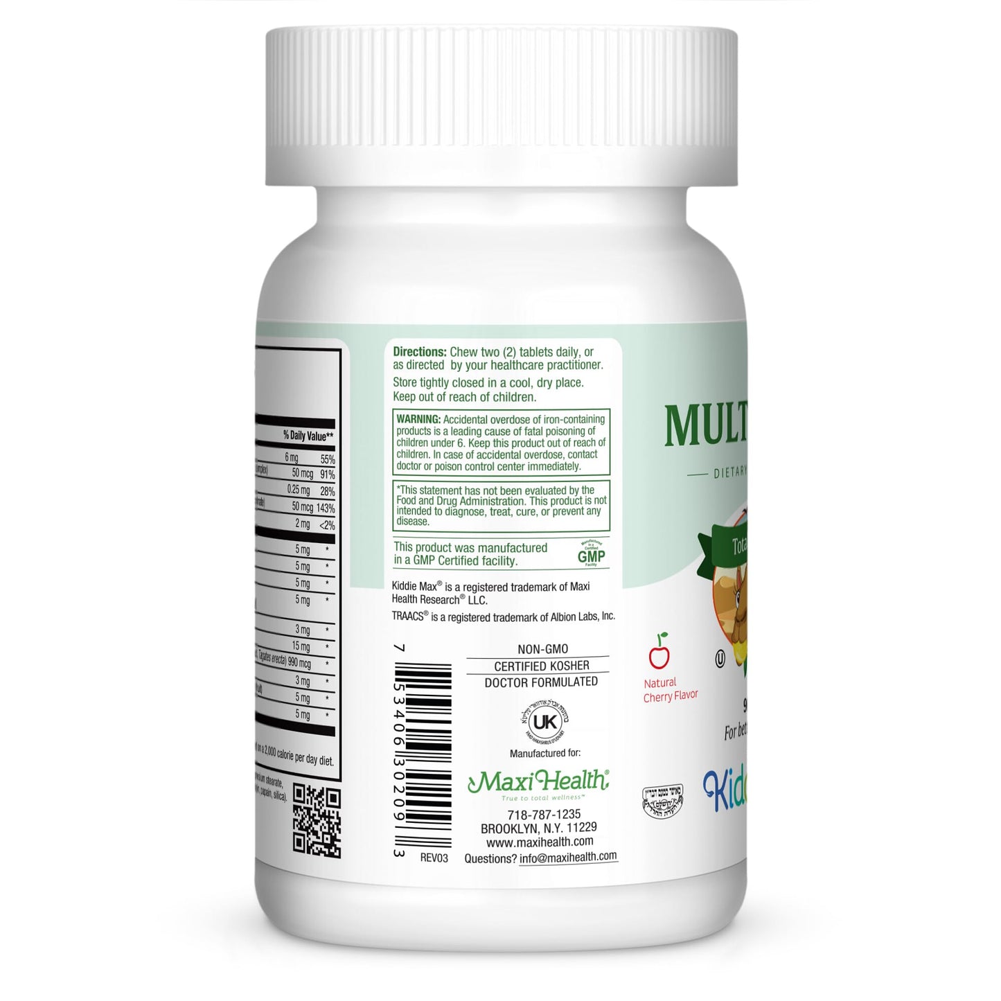Maxi Health MultiYums! Assorted Flavor Tablets, 90 Count