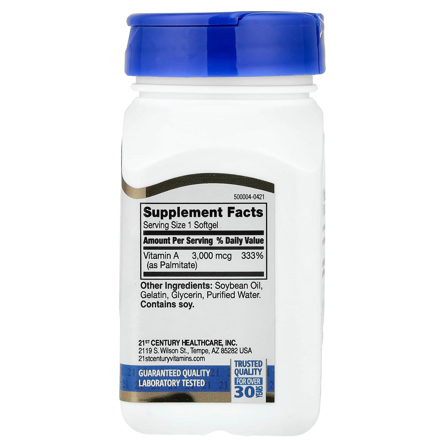 21st Century A 10,000 I.U. Softgel 110 Count