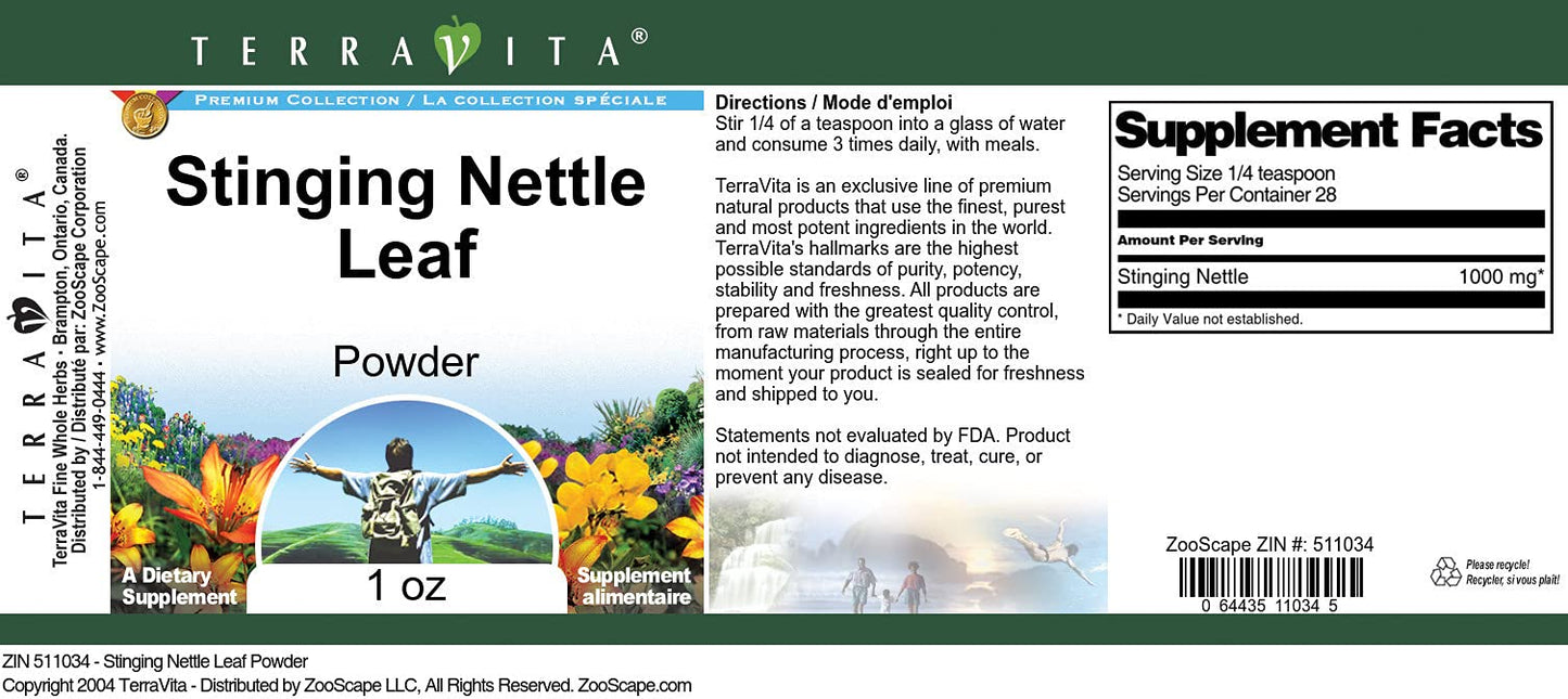 Terravita Stinging Nettle Leaf Powder 3 Pack