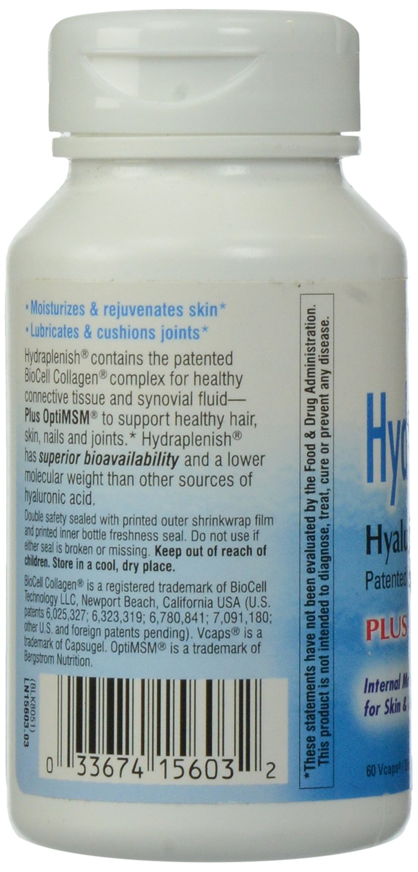Nature's Way Hydraplenish Plus MSM, 60 Capsules