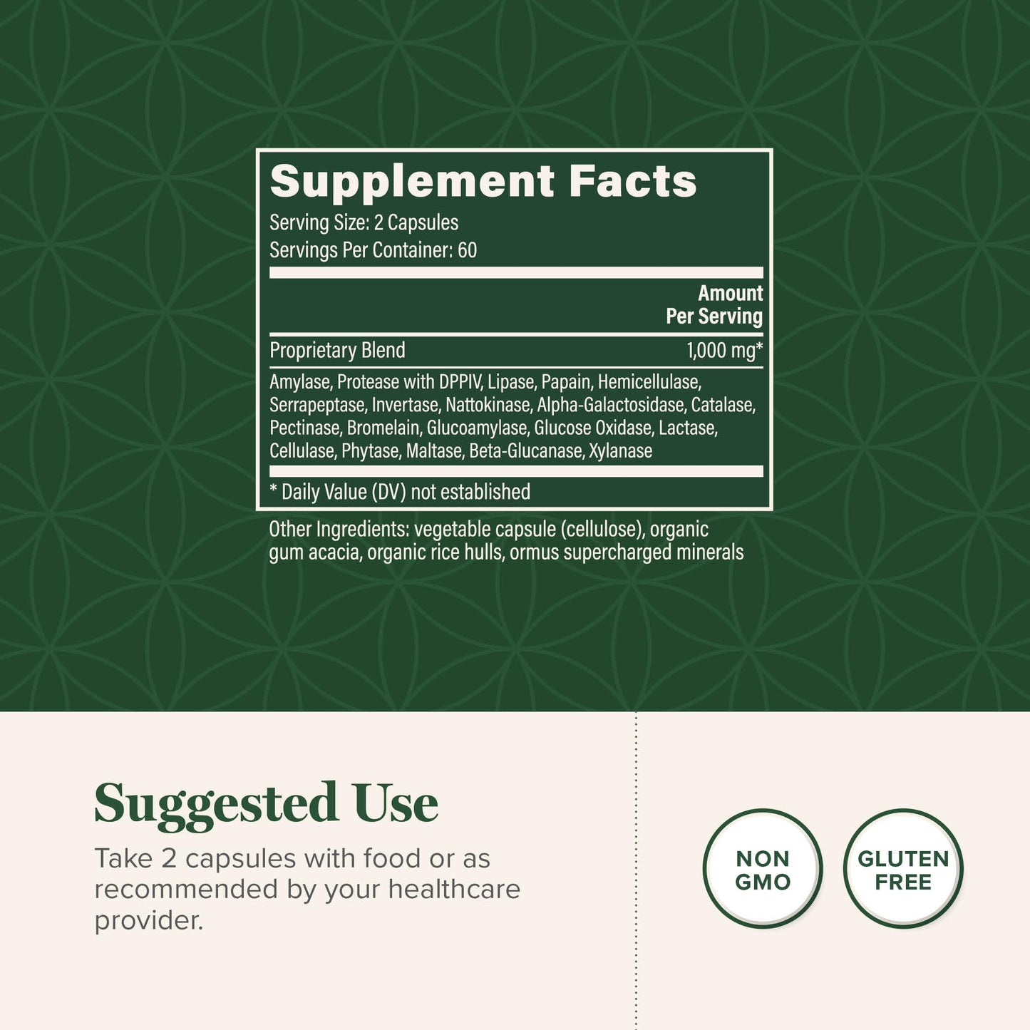 Global Healing Center Ultimate Enzymes Capsule 120 Count