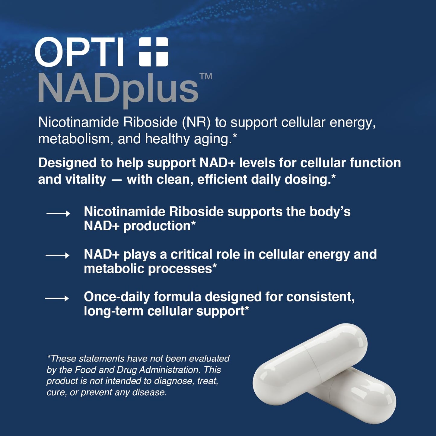 Opti + Life NAD Plus Capsules 60 Capsules