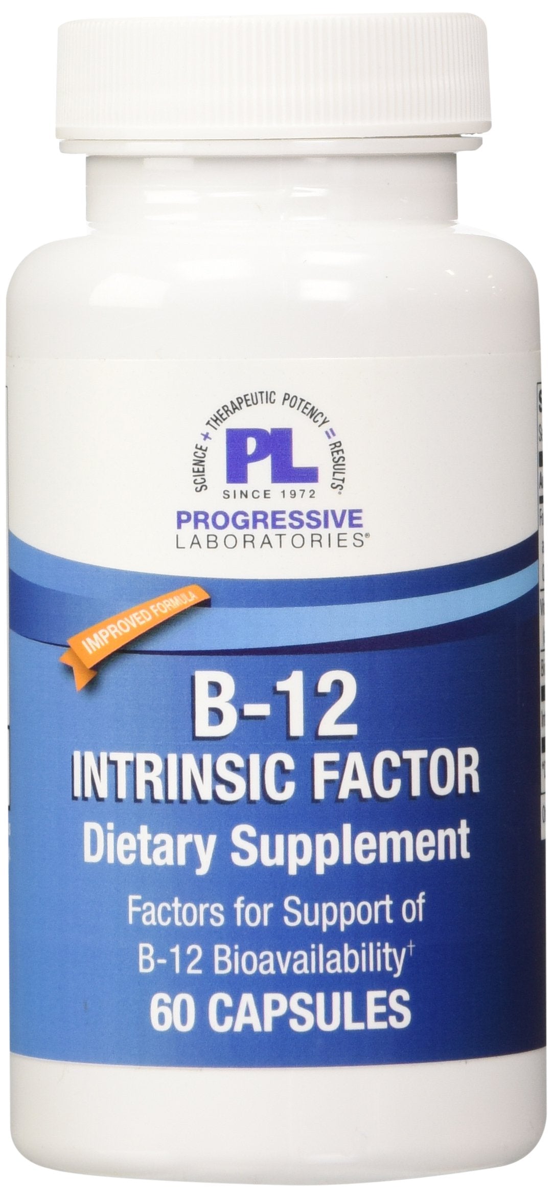 Progressive Laboratories B-12 Intrinsic Factor Supplement Capsule 60 Count