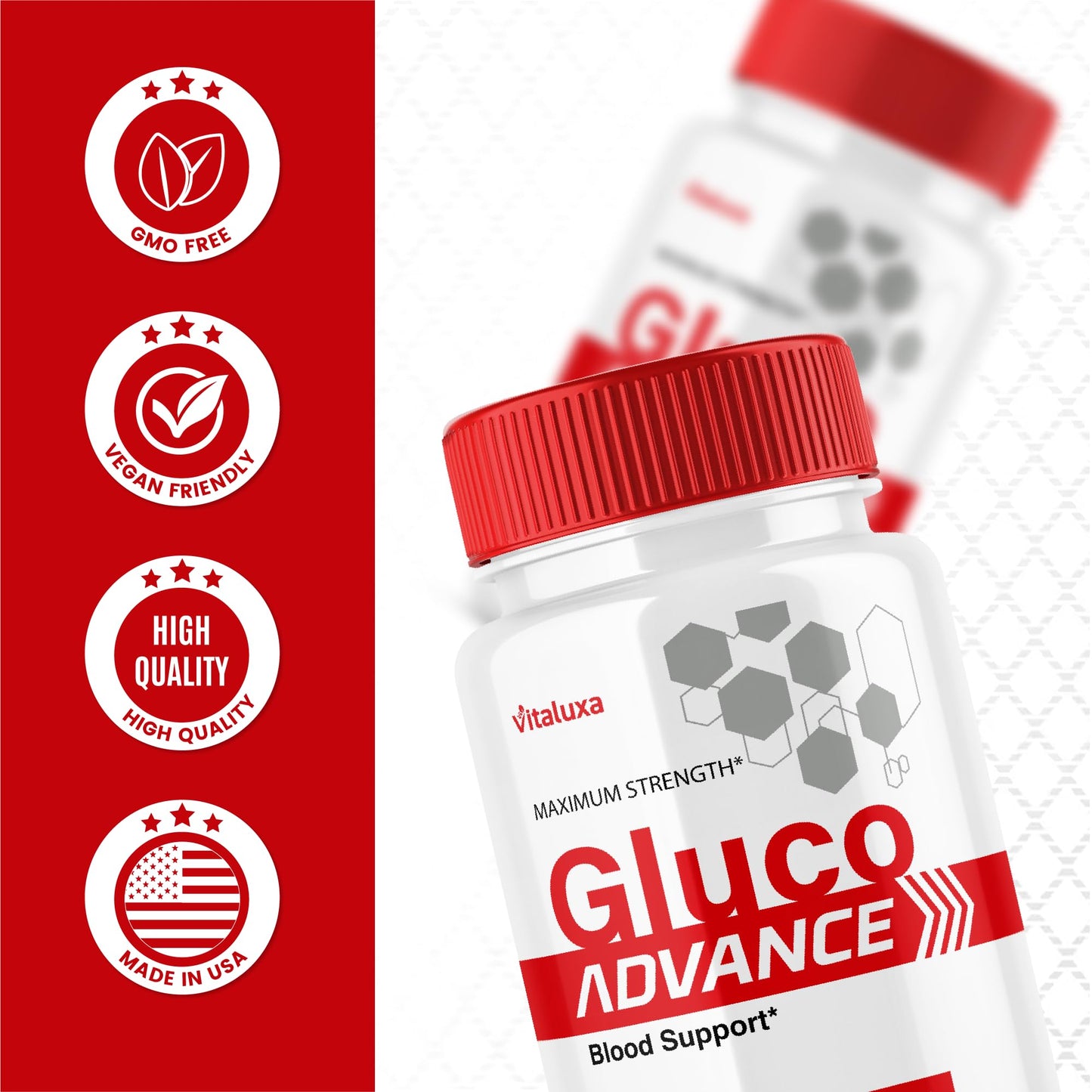 Vitaluxa Gluco Advance Capsules, 300 Capsules