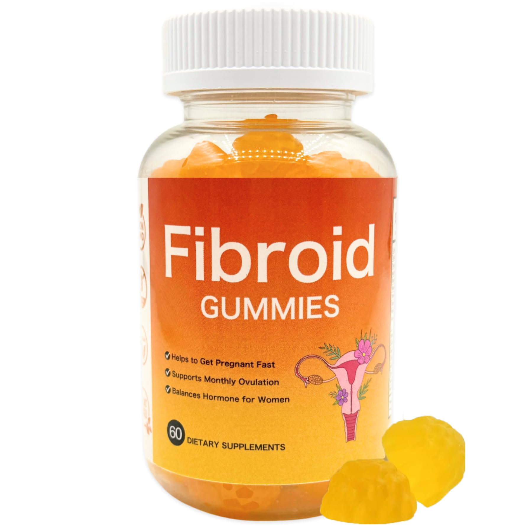 Siyolaherb Fibroid Shrink Gummies, 60 Count