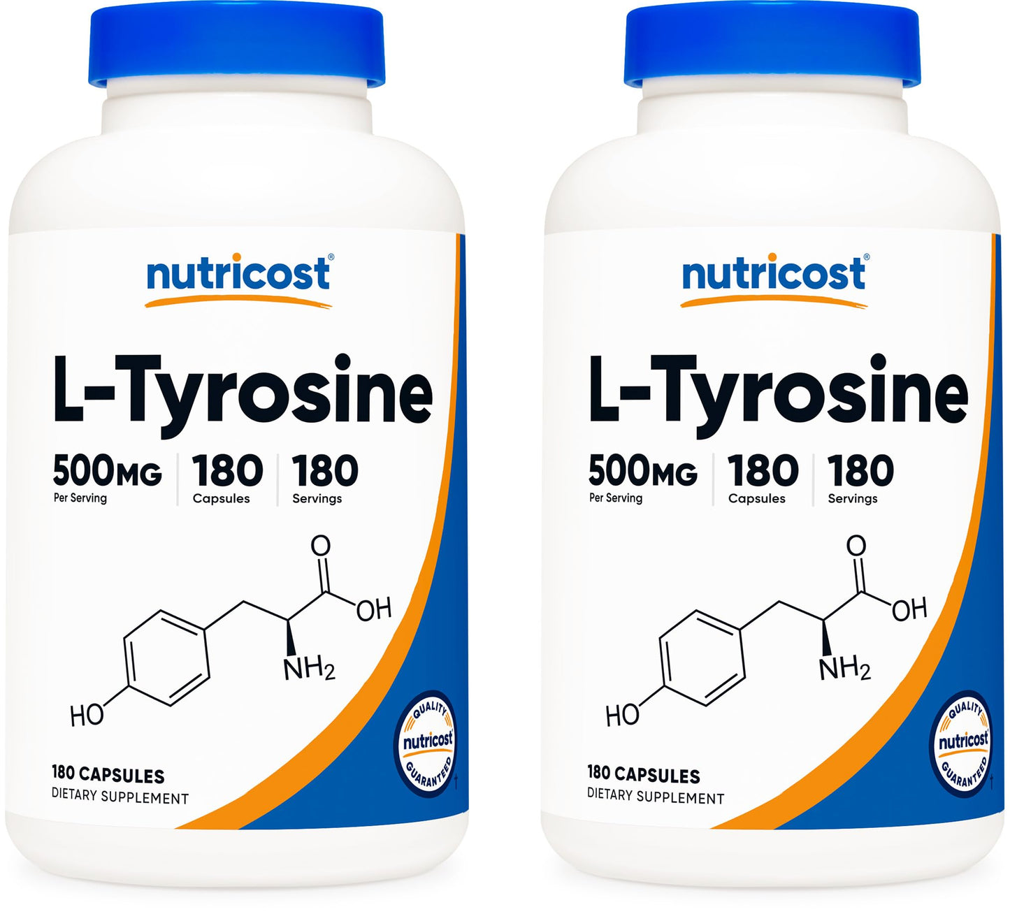 Nutricost L-Tyrosine 500mg Capsules, 360 Capsules