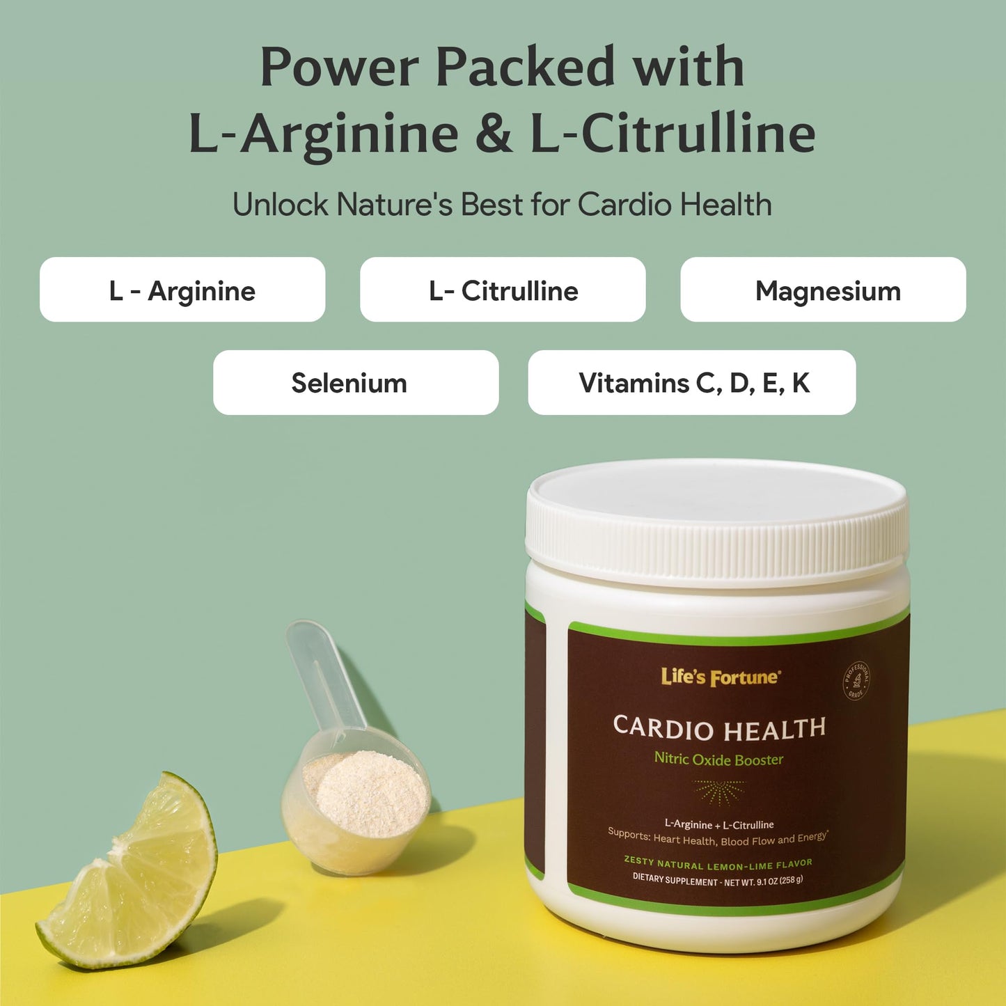 Life's Fortune L Arginine L Citrulline Supplement Powder 8.5
