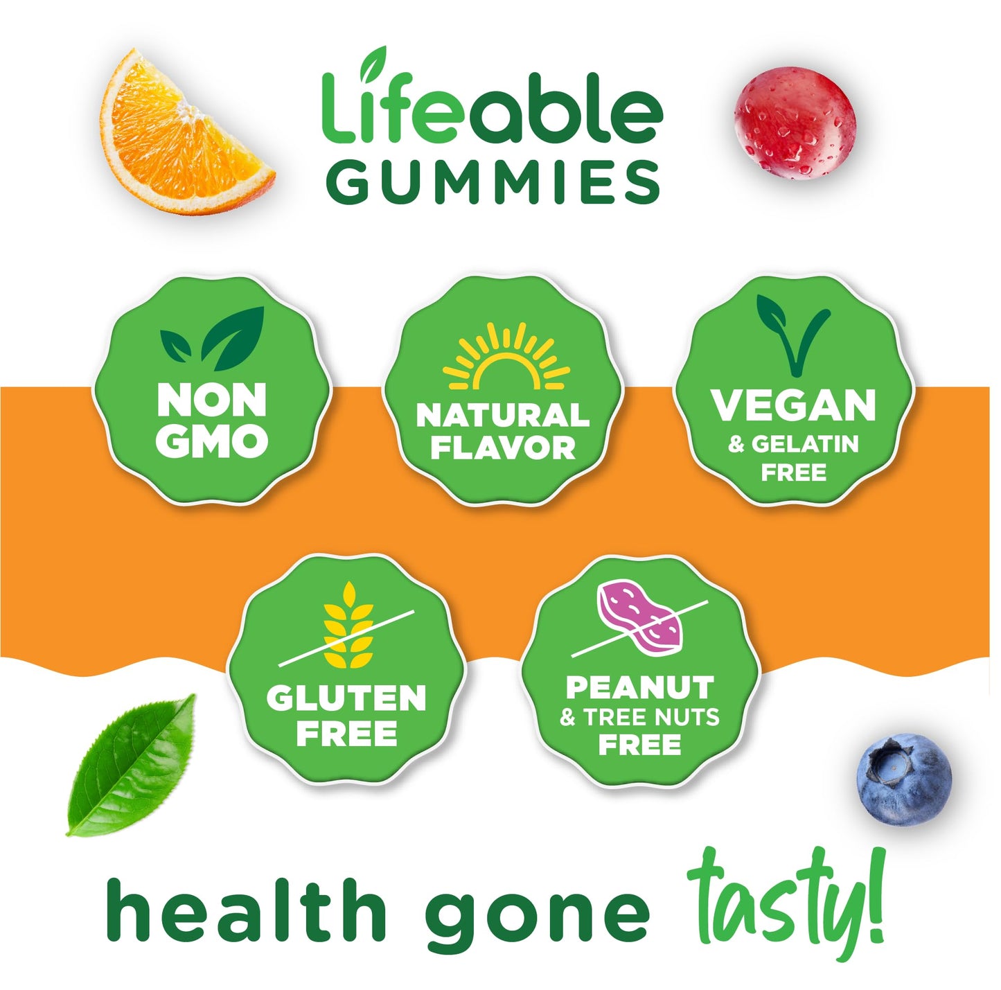 Lifeable Irish Sea Moss Gummies, 60 Count