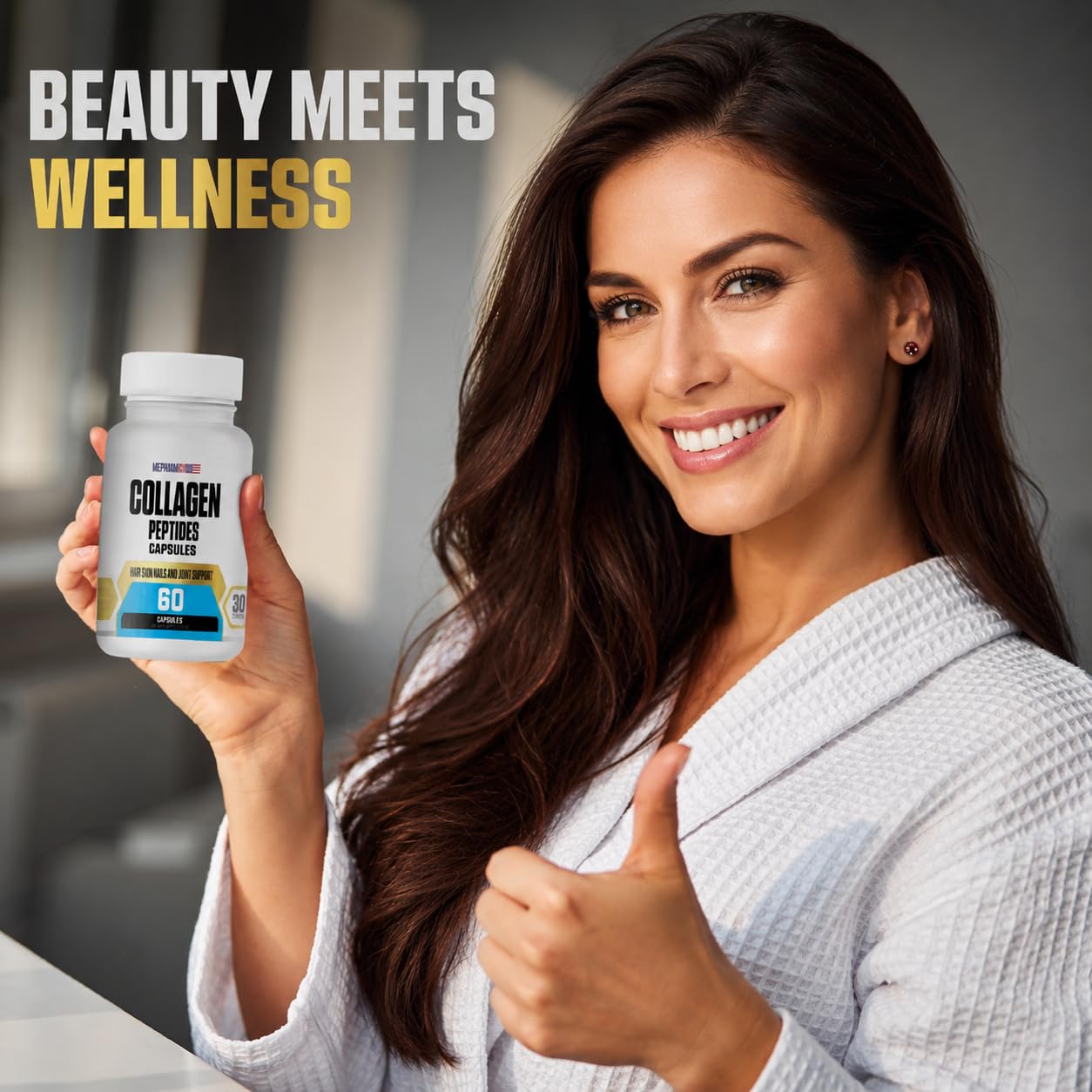 MetpharmUSA Collagen Peptides Capsules 60 Count