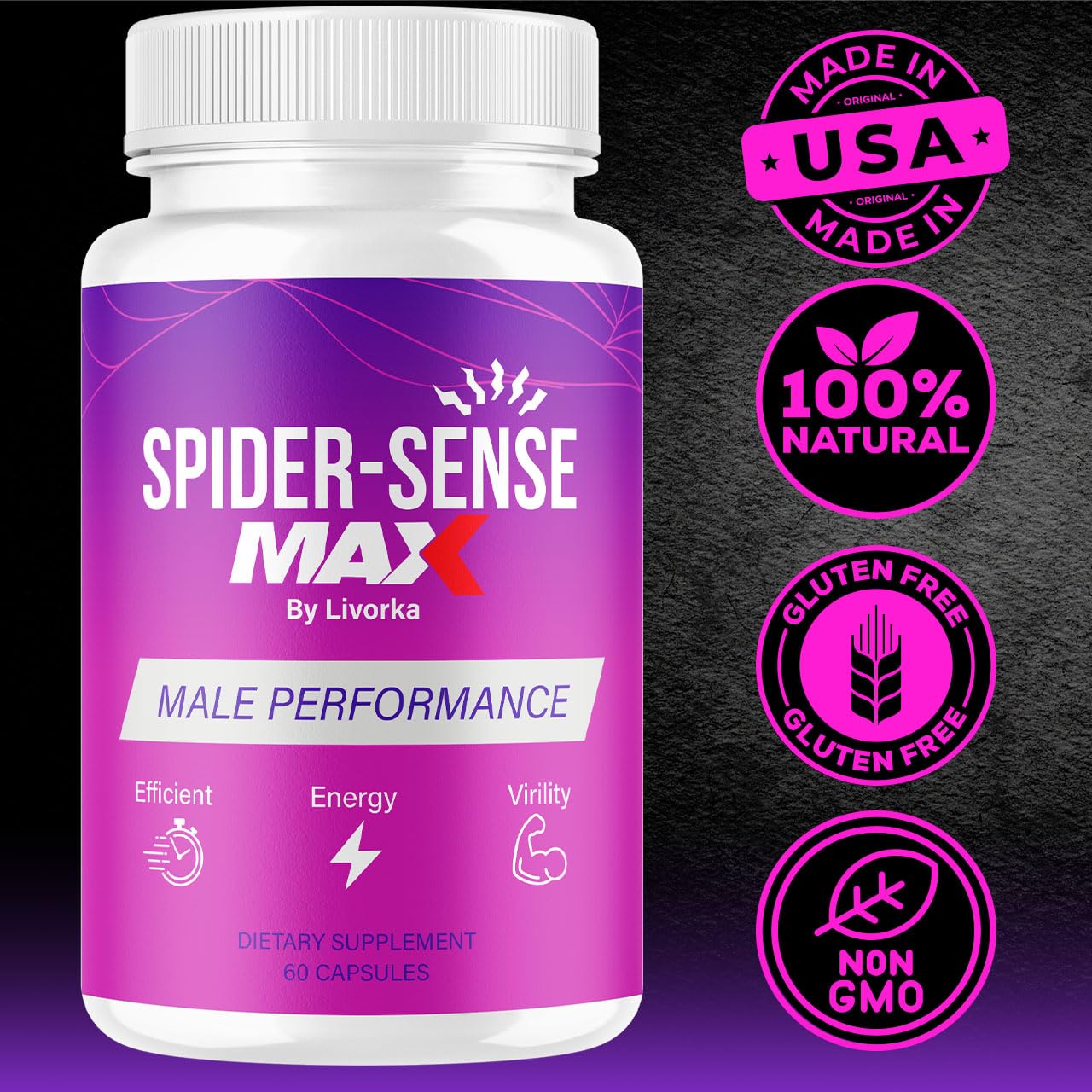 LIVORKA Spider Sense Max Capsules 180 Capsules