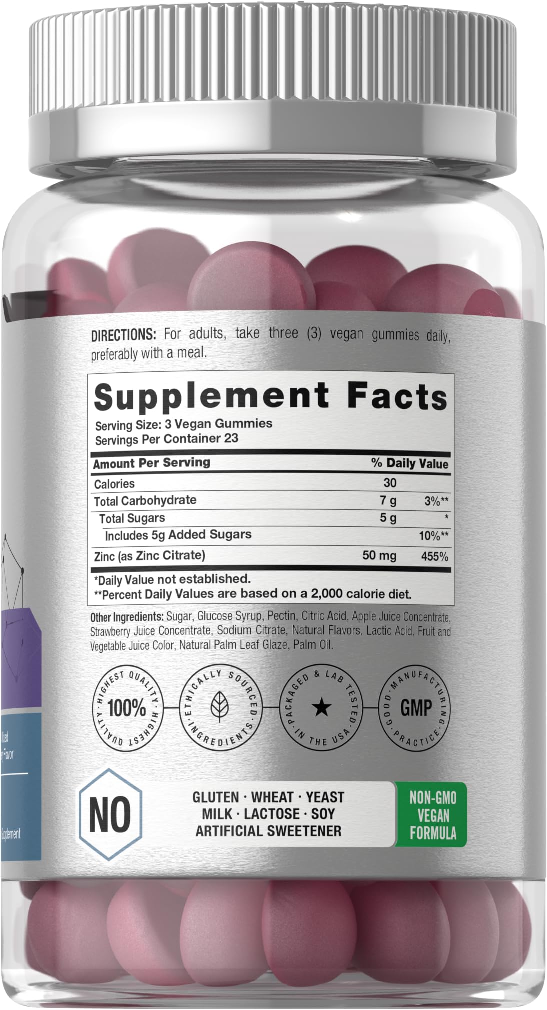 Horbäach Zinc Gummies 70 Count