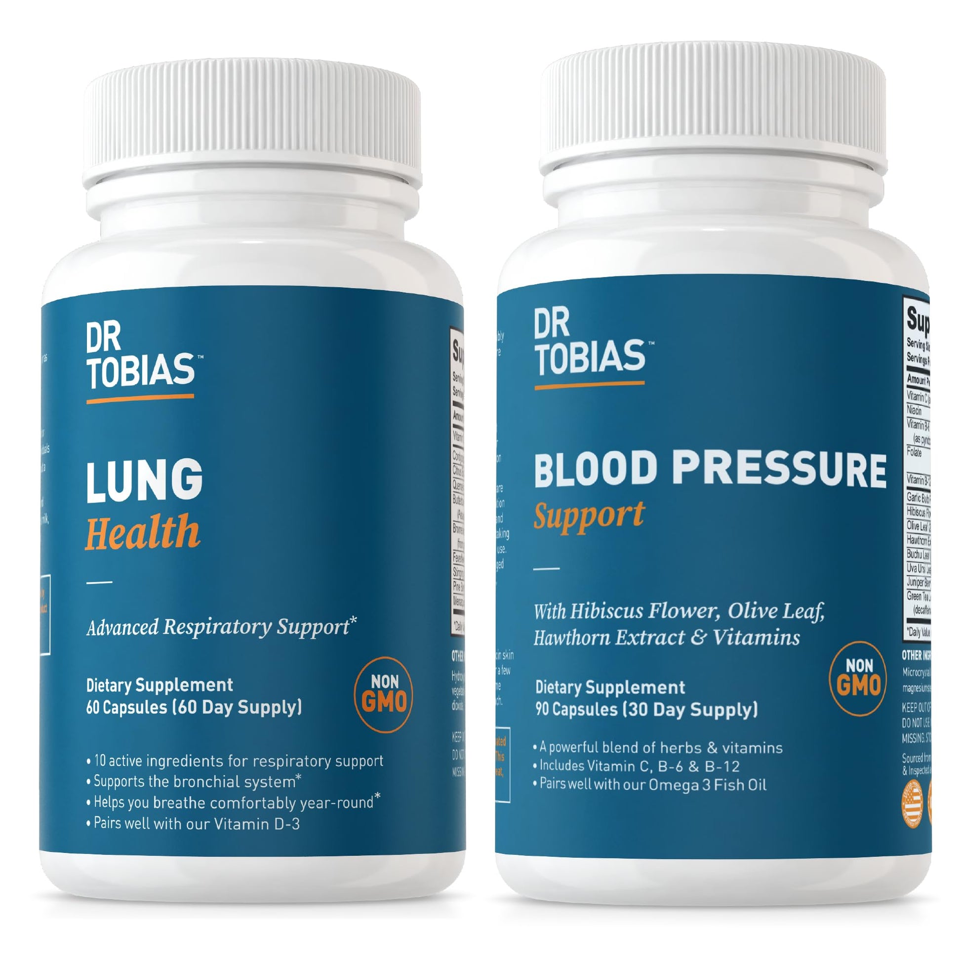Dr. Tobias Lung Health & Blood Pressure Support Capsules, 150 Count