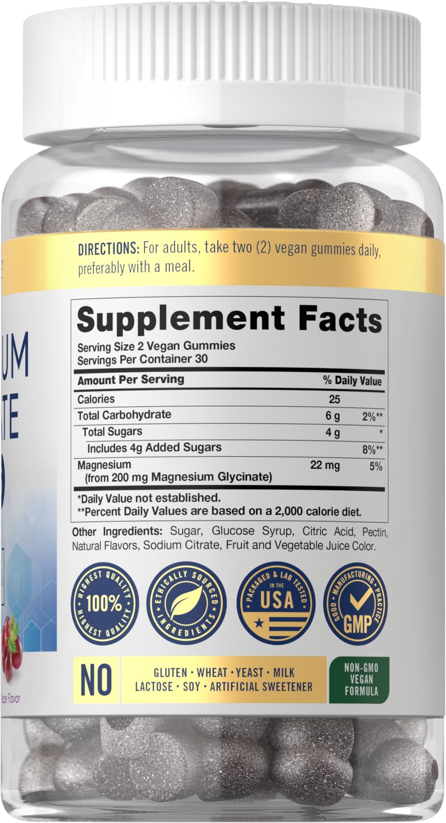 Carlyle Magnesium Glycinate Gummies, 60 Count