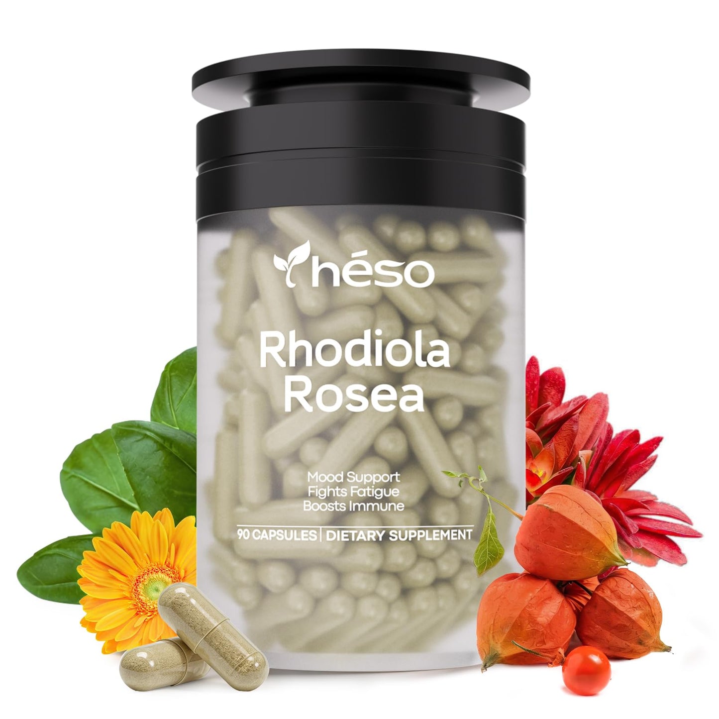 Yheso Rhodiola Rosea Extract Capsules 90 Count