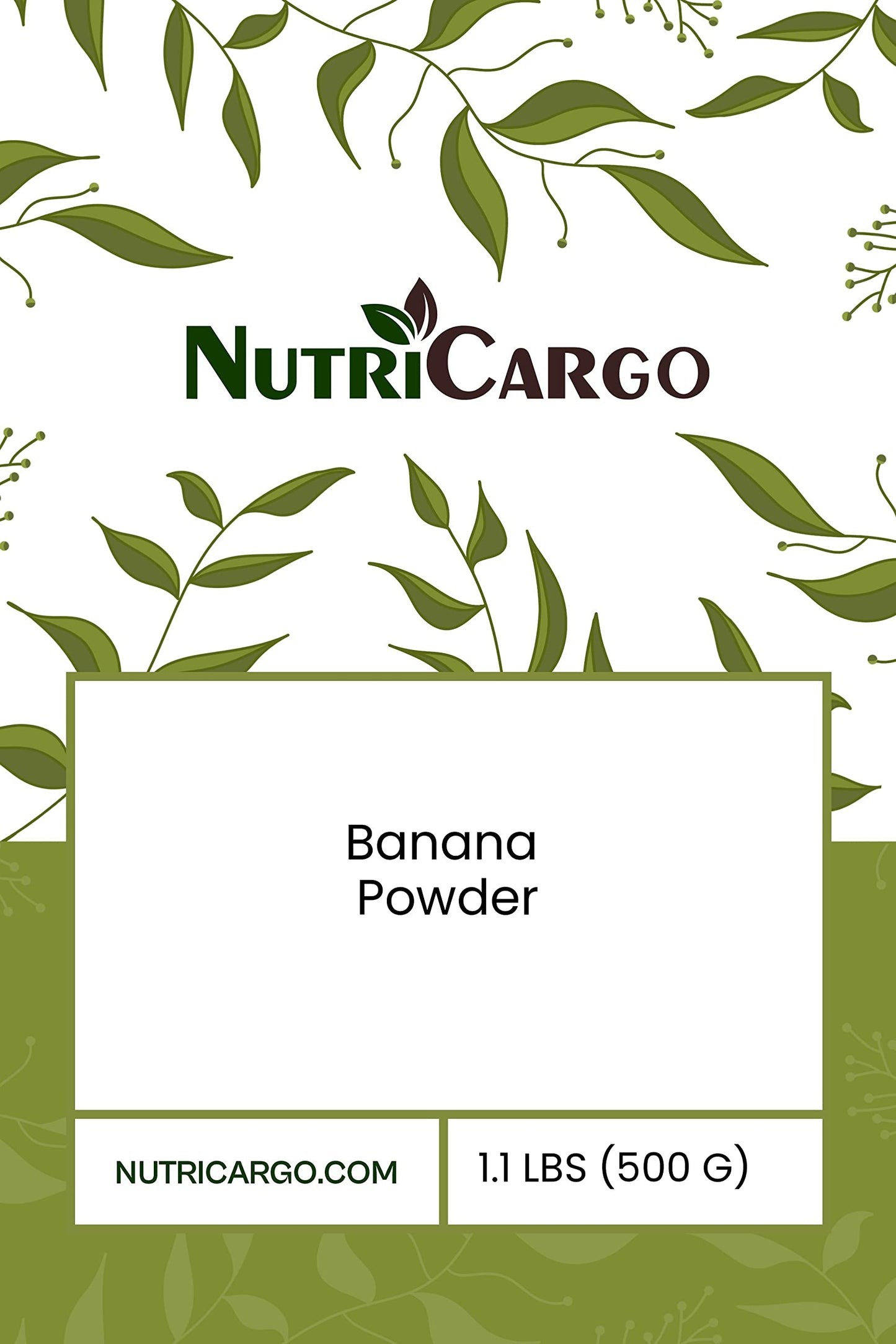 NutriCargo Banana Powder 17.6 Ounces