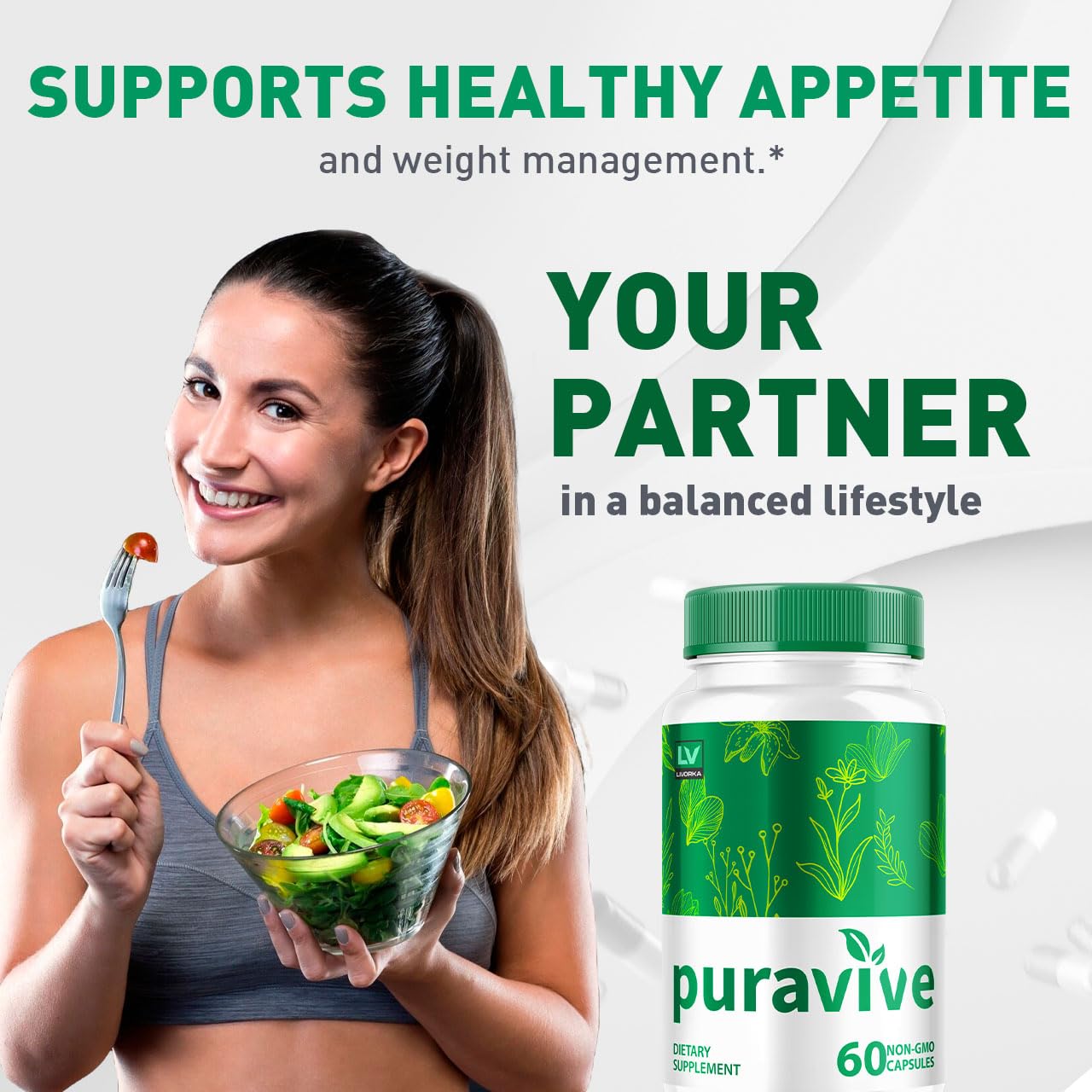 LIVORKA Puravive Weight Loss Capsules, 300 Capsules