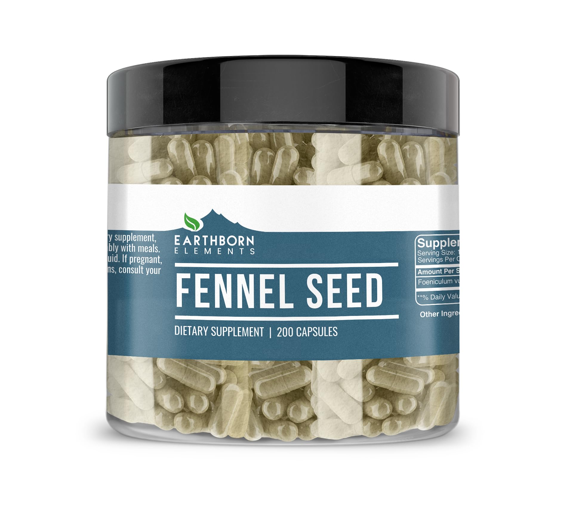 Earthborn Elements Fennel Seed Capsules 200 Count