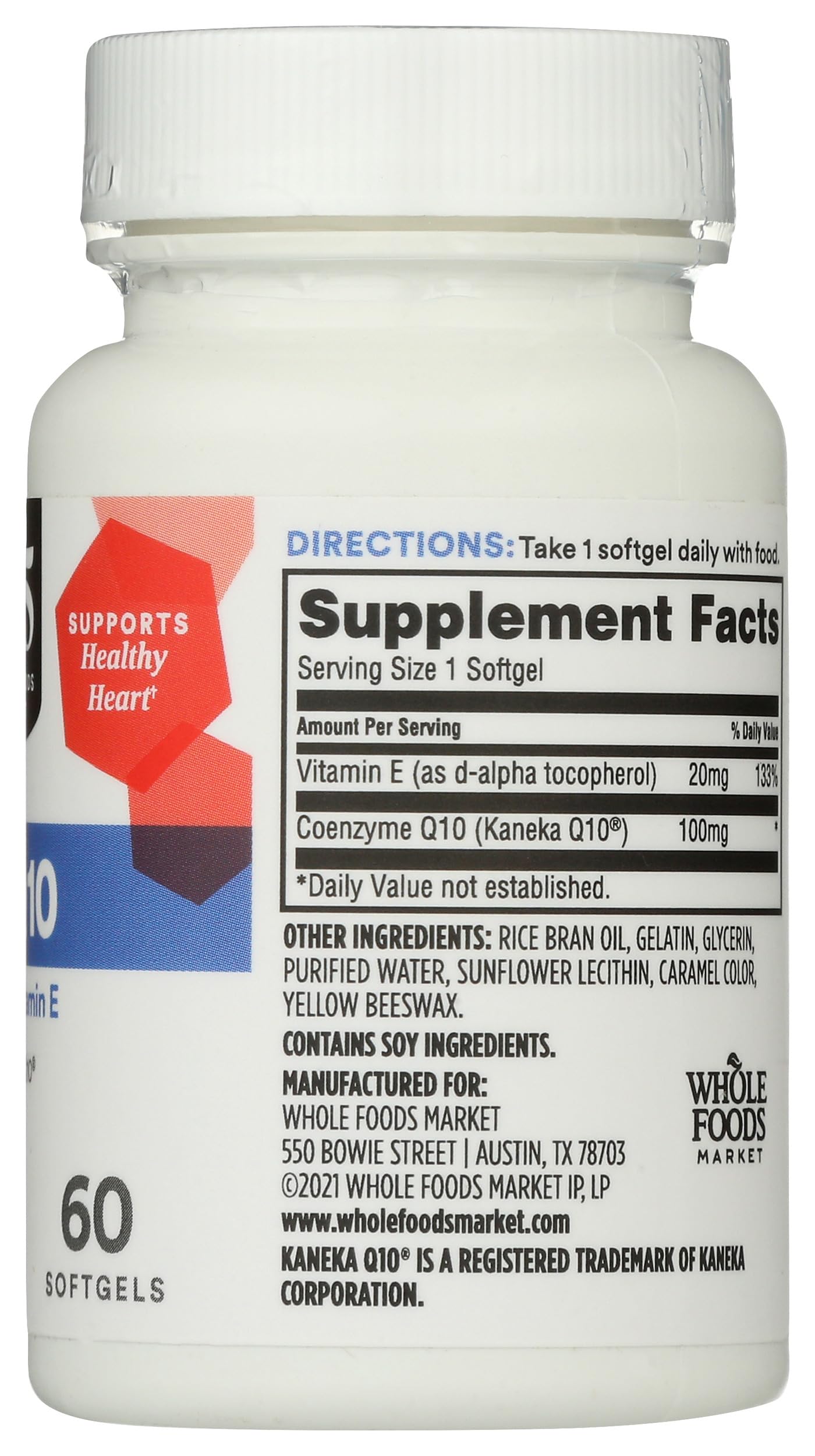 365 by Whole Foods Market CoQ10 100mg Capsule, 60 Count
