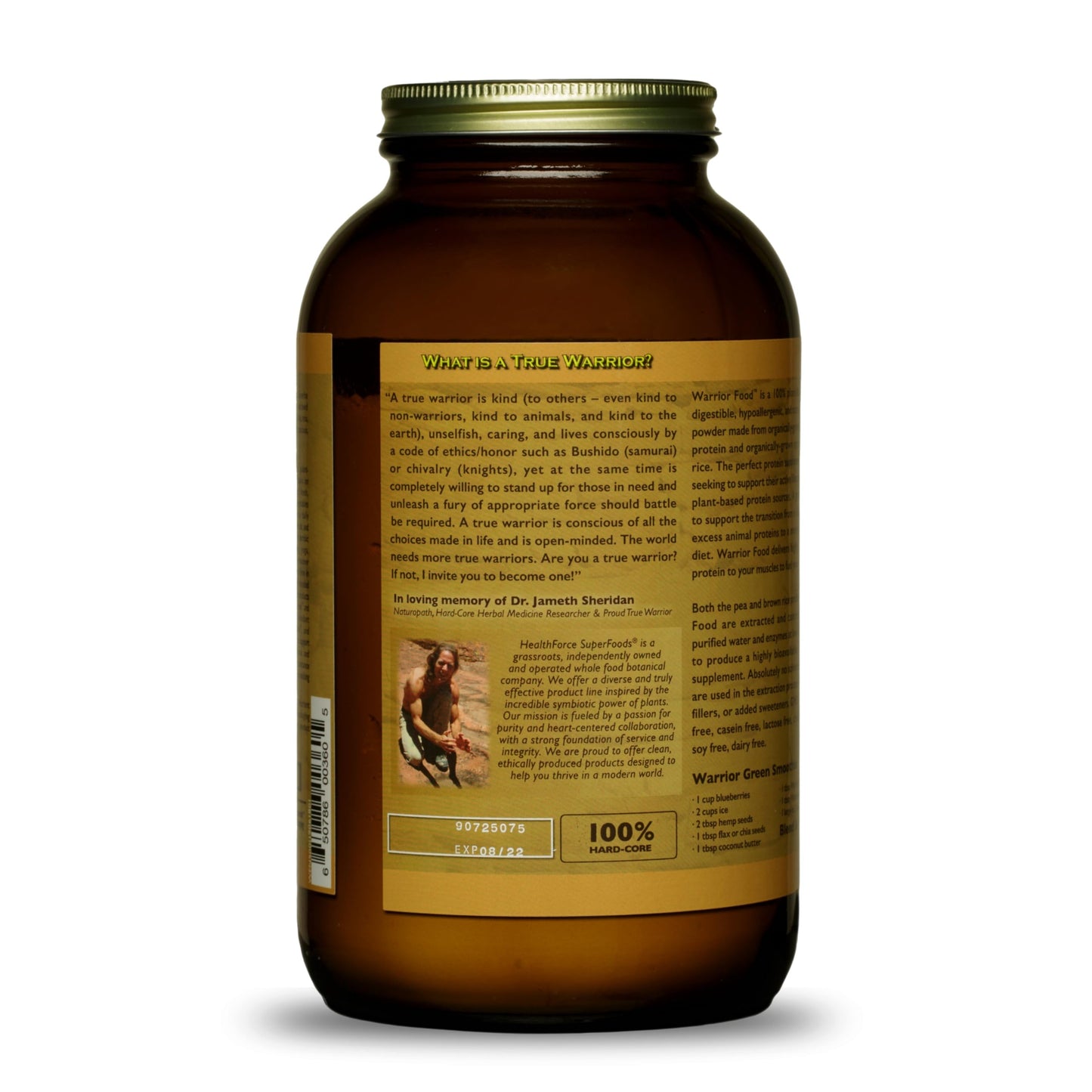 HEALTHFORCE SUPERFOODS Warrior Food Protein Powder 17.637 oz