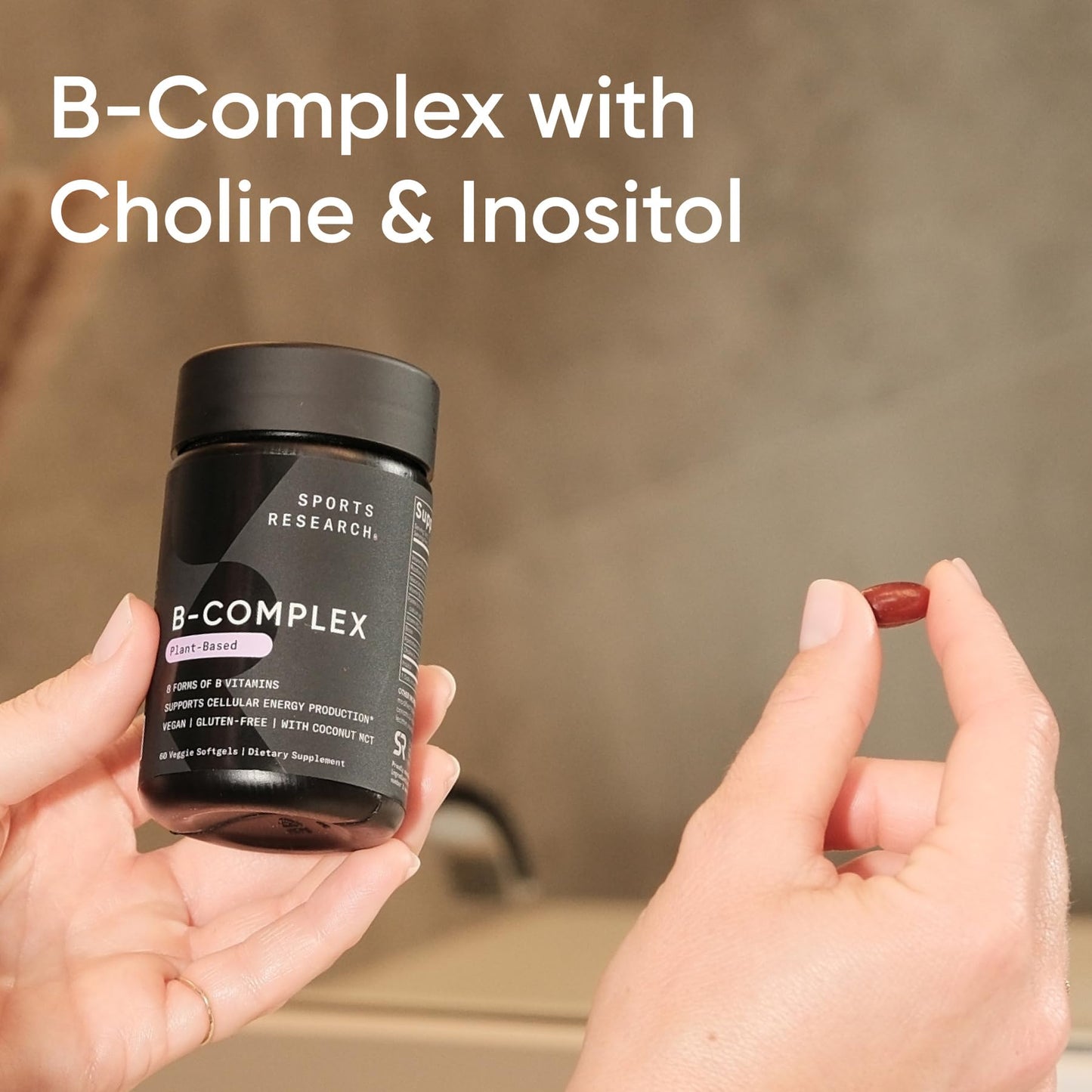 Sports Research Vitamin B-Complex Softgels 120