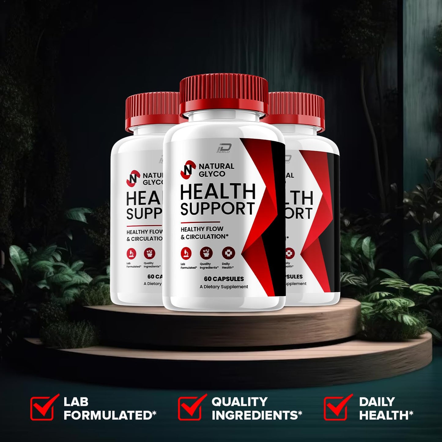 Indelo Natural Glyco 120 Capsules