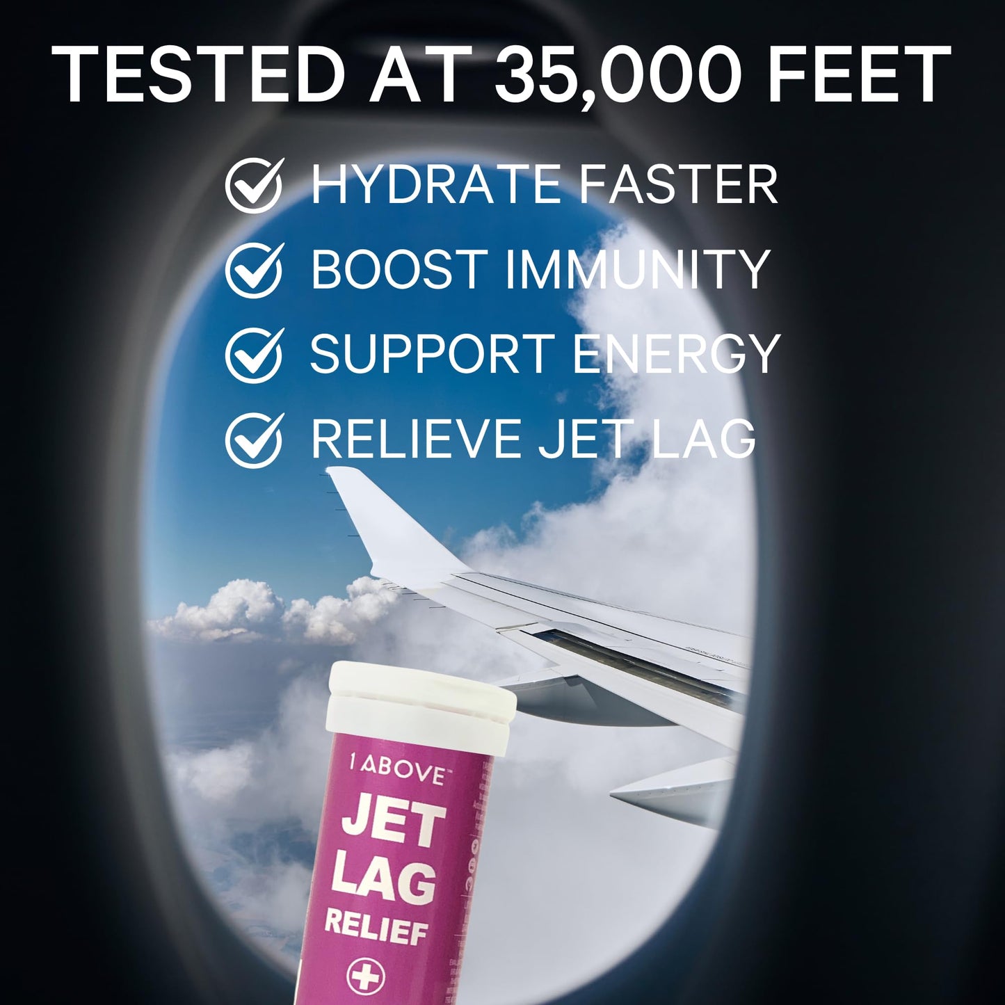1ABOVE Jet Lag Relief 10 Tablets