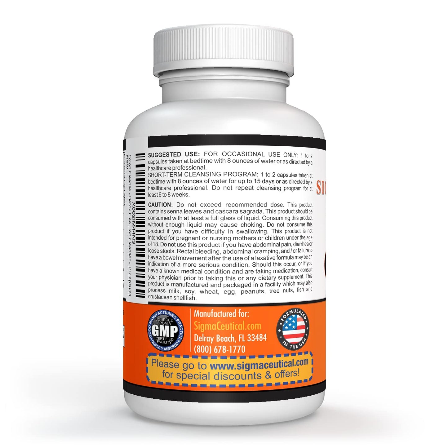 Sigmaceutical 1 Day Colon Cleanse Capsule 30 Count
