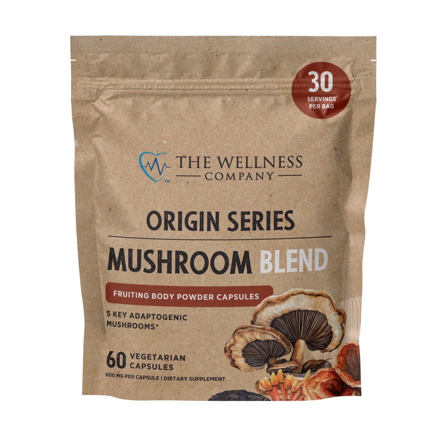 The Wellness Company Mushroom Blend Capsules 60 Capsules