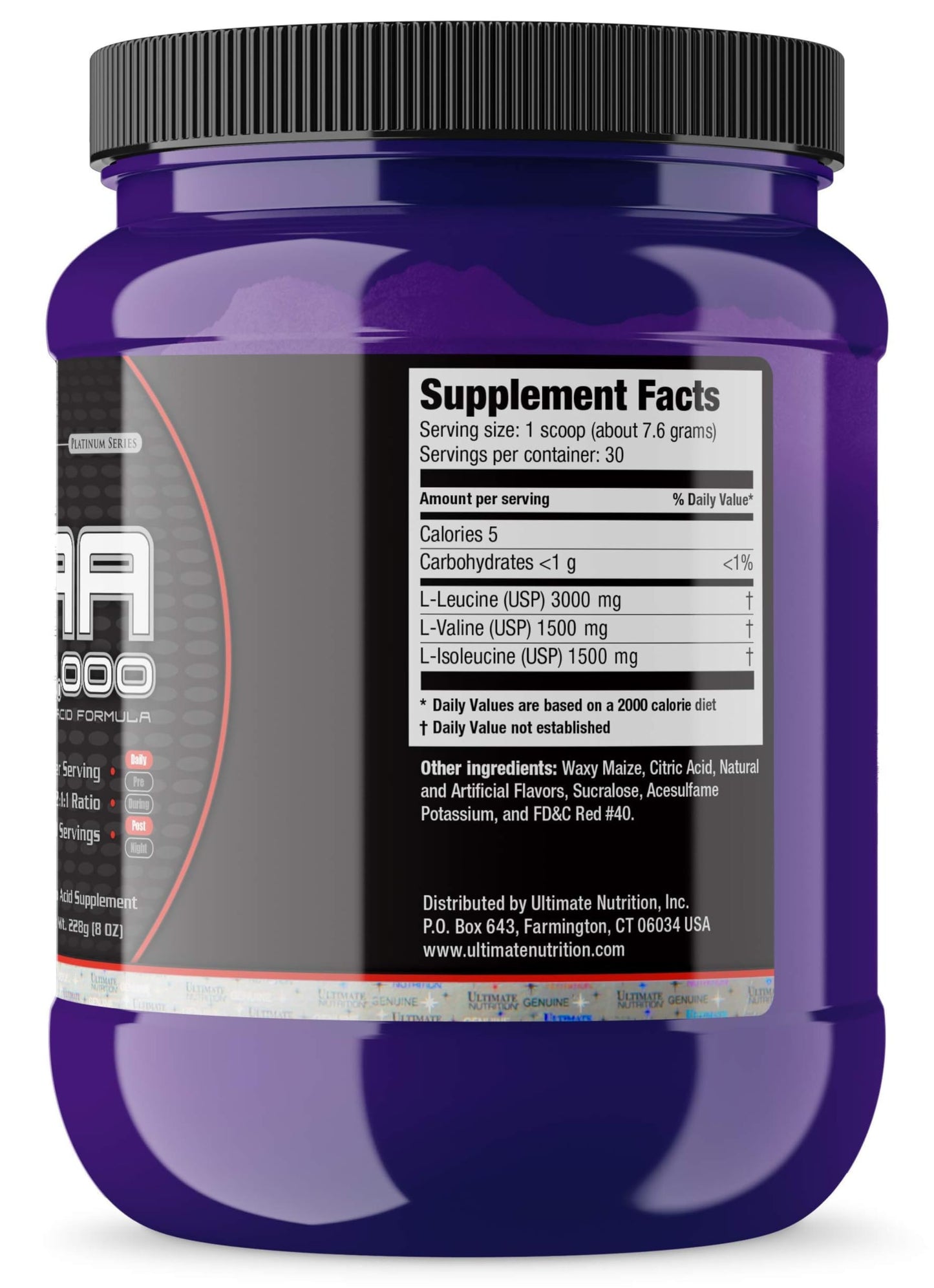 Ultimate Nutrition Flavored BCAA Powder, Cherry, 8 Servings