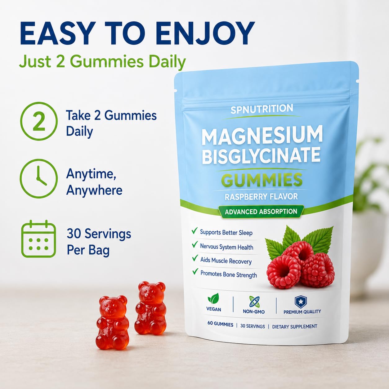 ONSET Magnesium Bisglycinate Gummies 60 Count