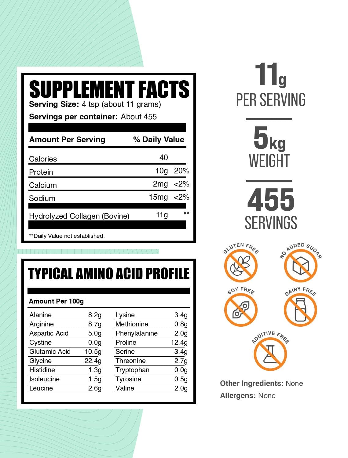 BulkSupplements Collagen Peptides Powder – 176 Servings