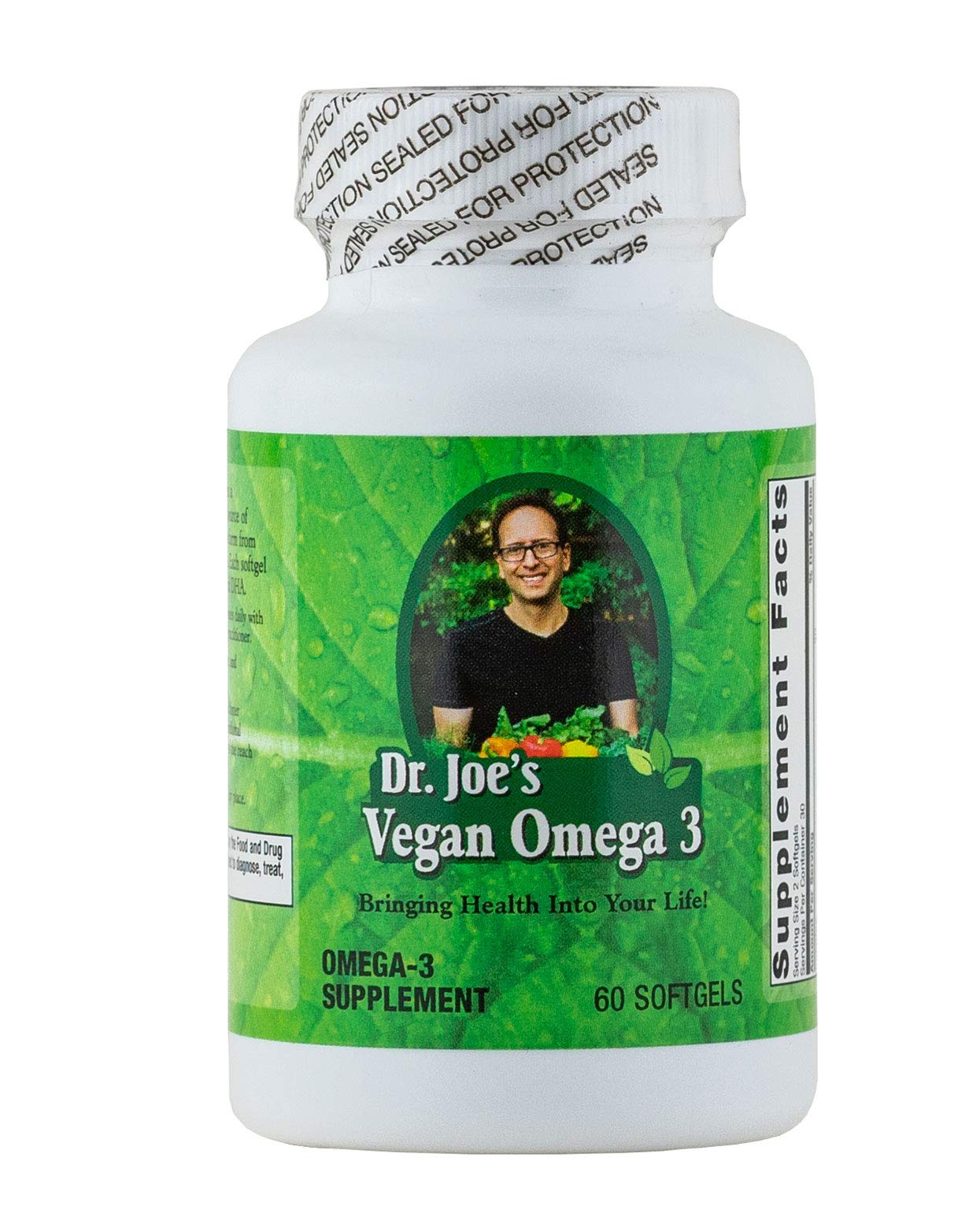 Dr. Joe's Vegan Omega-3 Algae Oil Softgels 60 Count