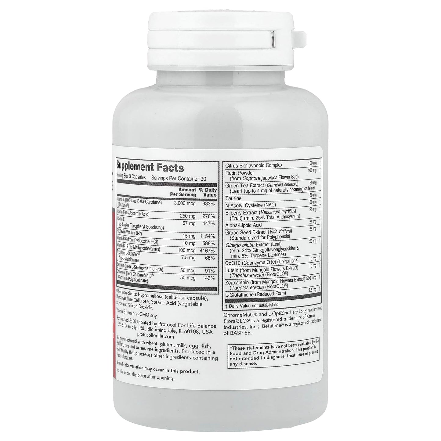 Protocol for Life Balance OCU Support Clinical Strength Capsules 90