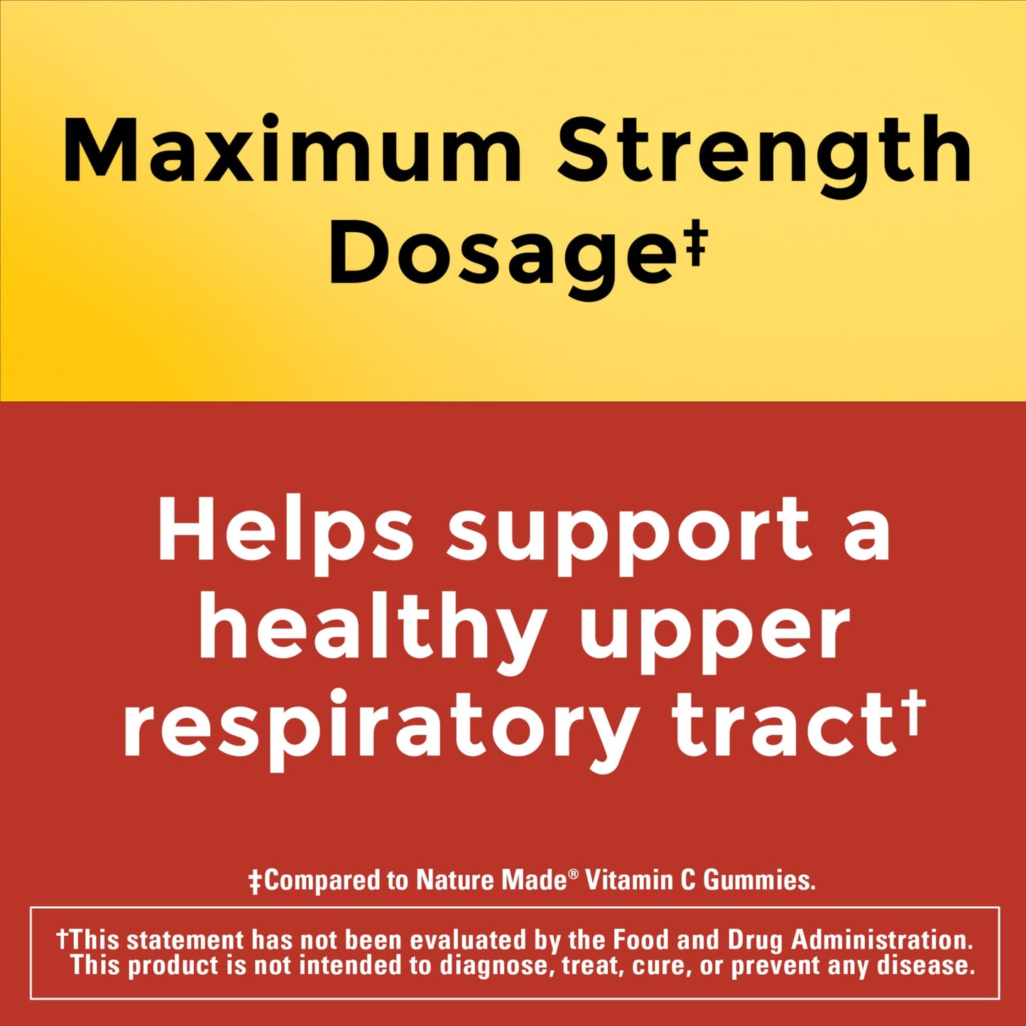 Nature Made Maximum Strength Vitamin C 1000mg Gummies, 80 Count