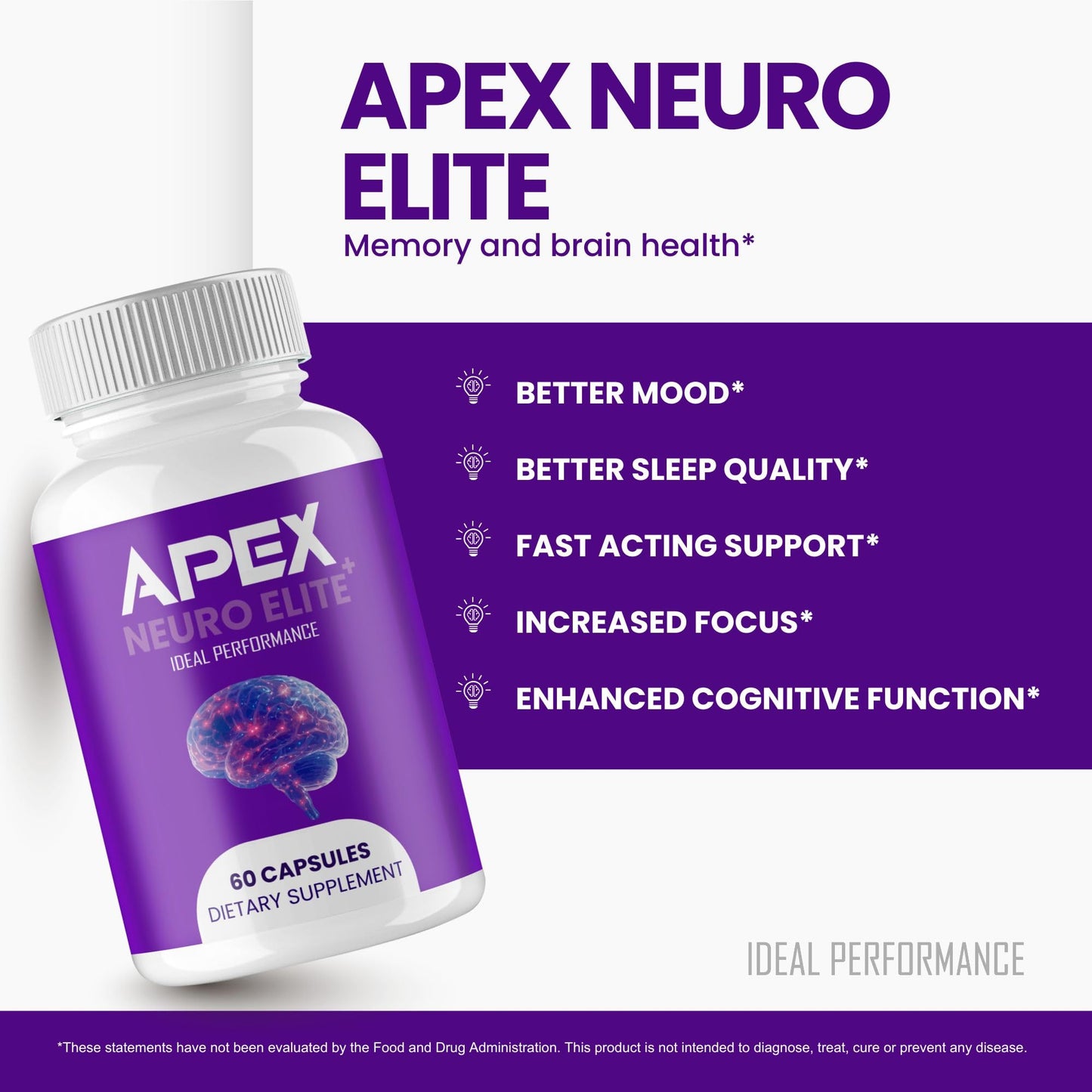 Ideal Performance Apex Neuro Elite 60 Capsules