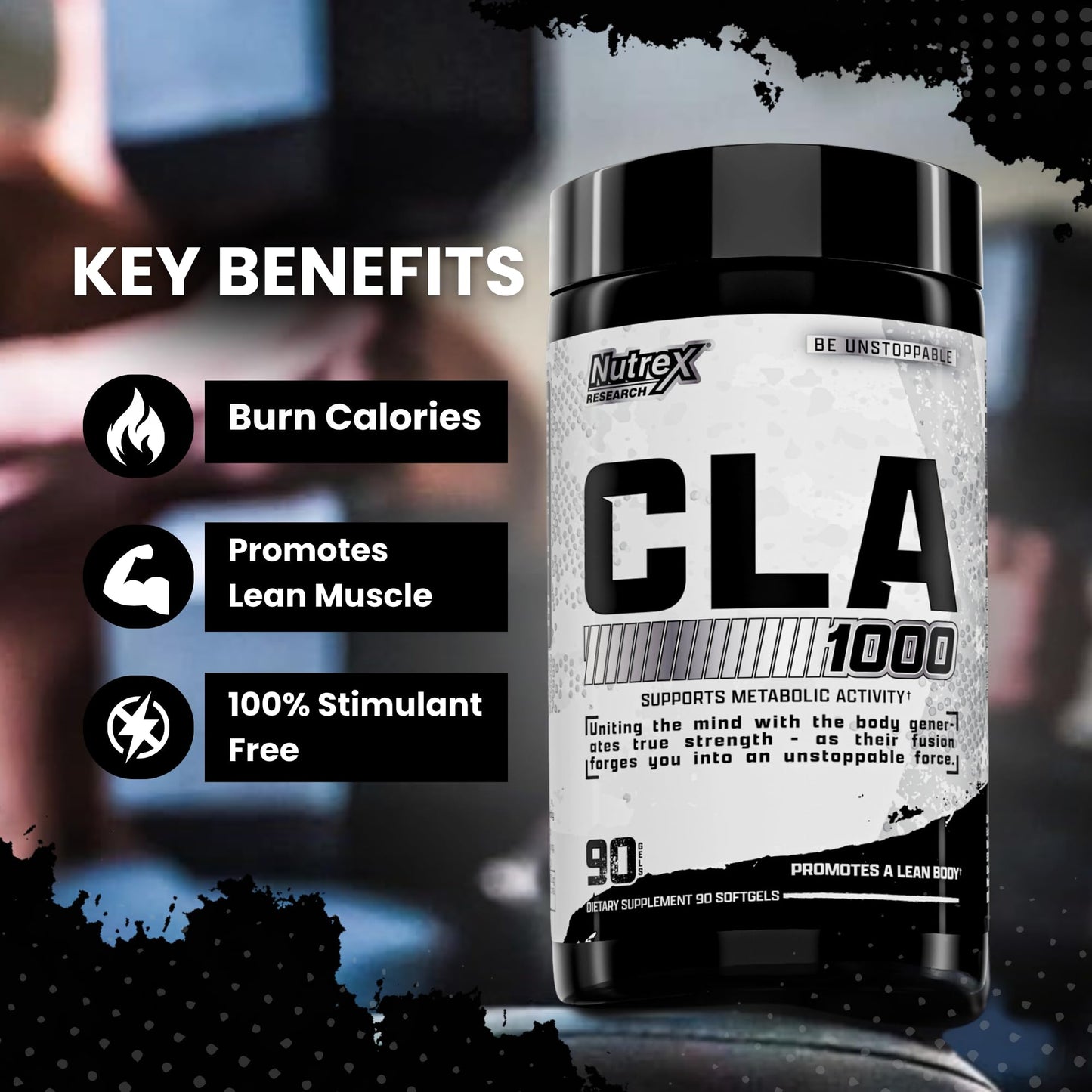Nutrex Research Conjugated Linoleic Acid CLA 1000 mg Softgels 90 Count