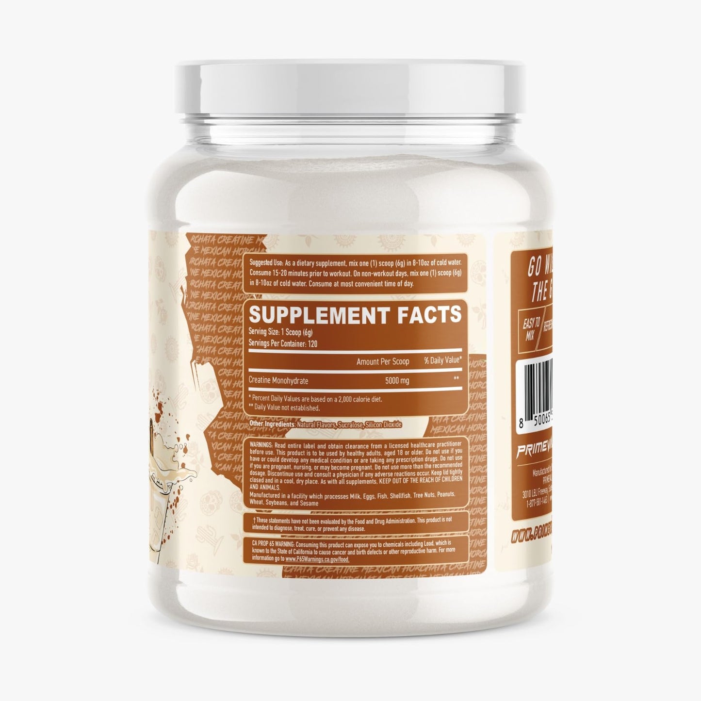 Primeval Labs Clean Creatine Monohydrate Powder 720