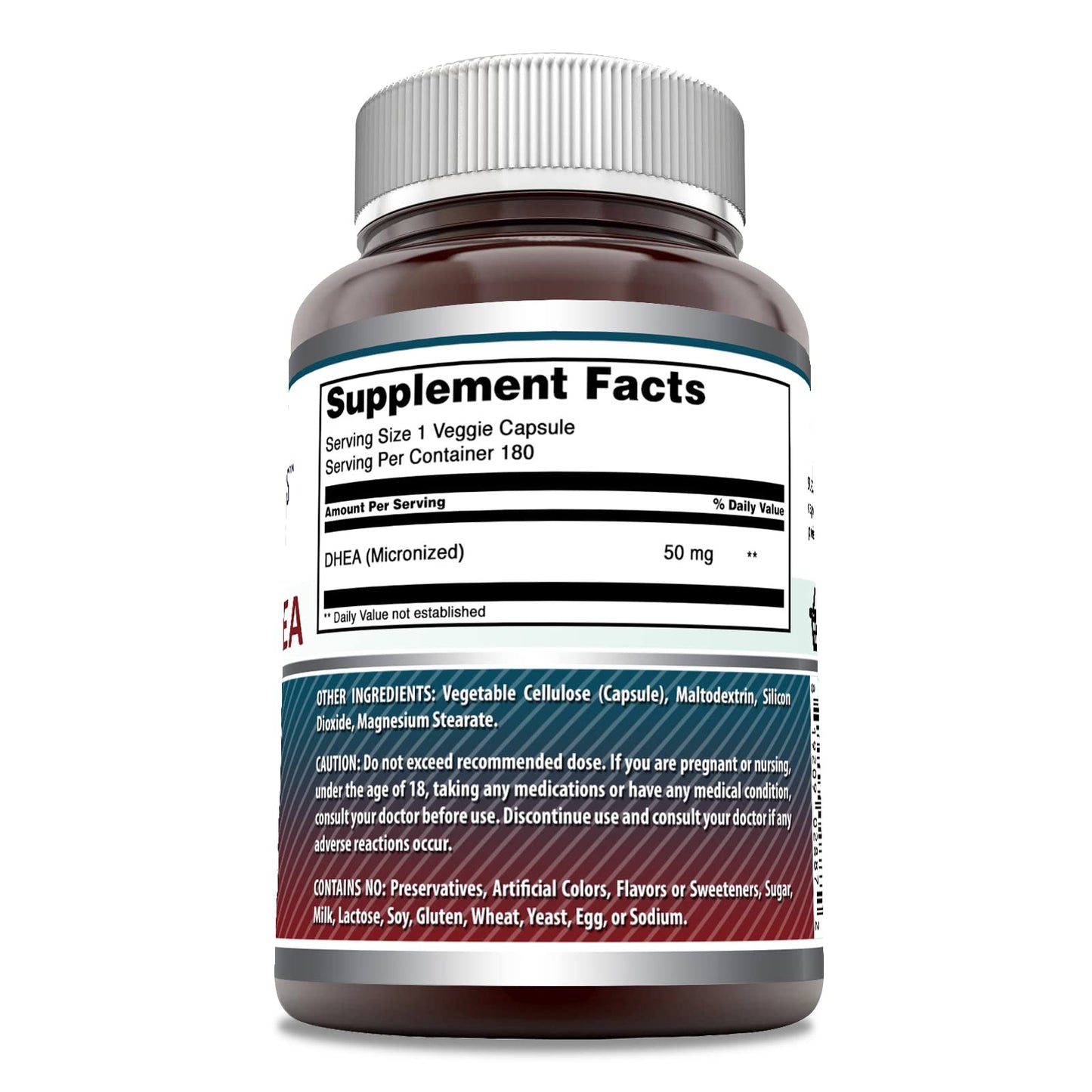 Amazing Nutrition Micronized DHEA Supplement Capsule 180 Count