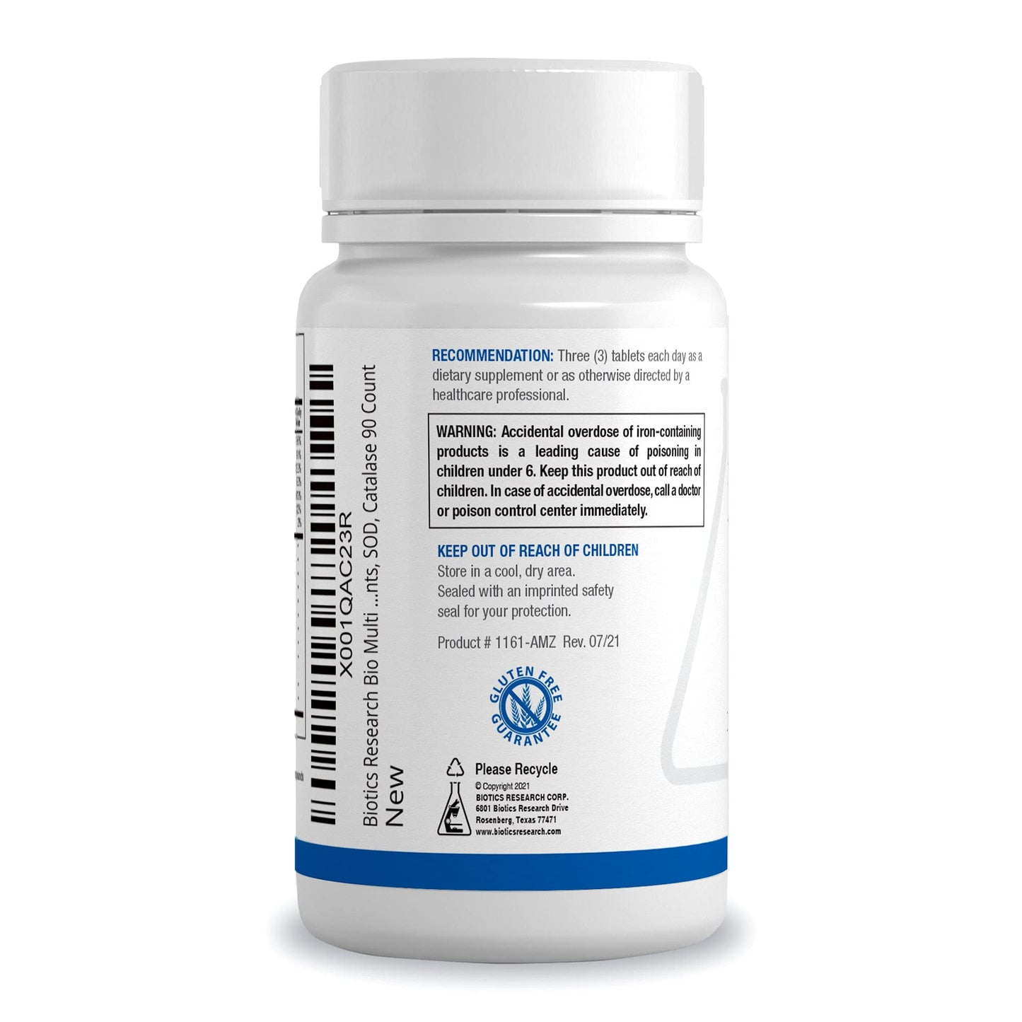 BIOTICS RESEARCH Bio-Multi Plus Tablets, 90 Count