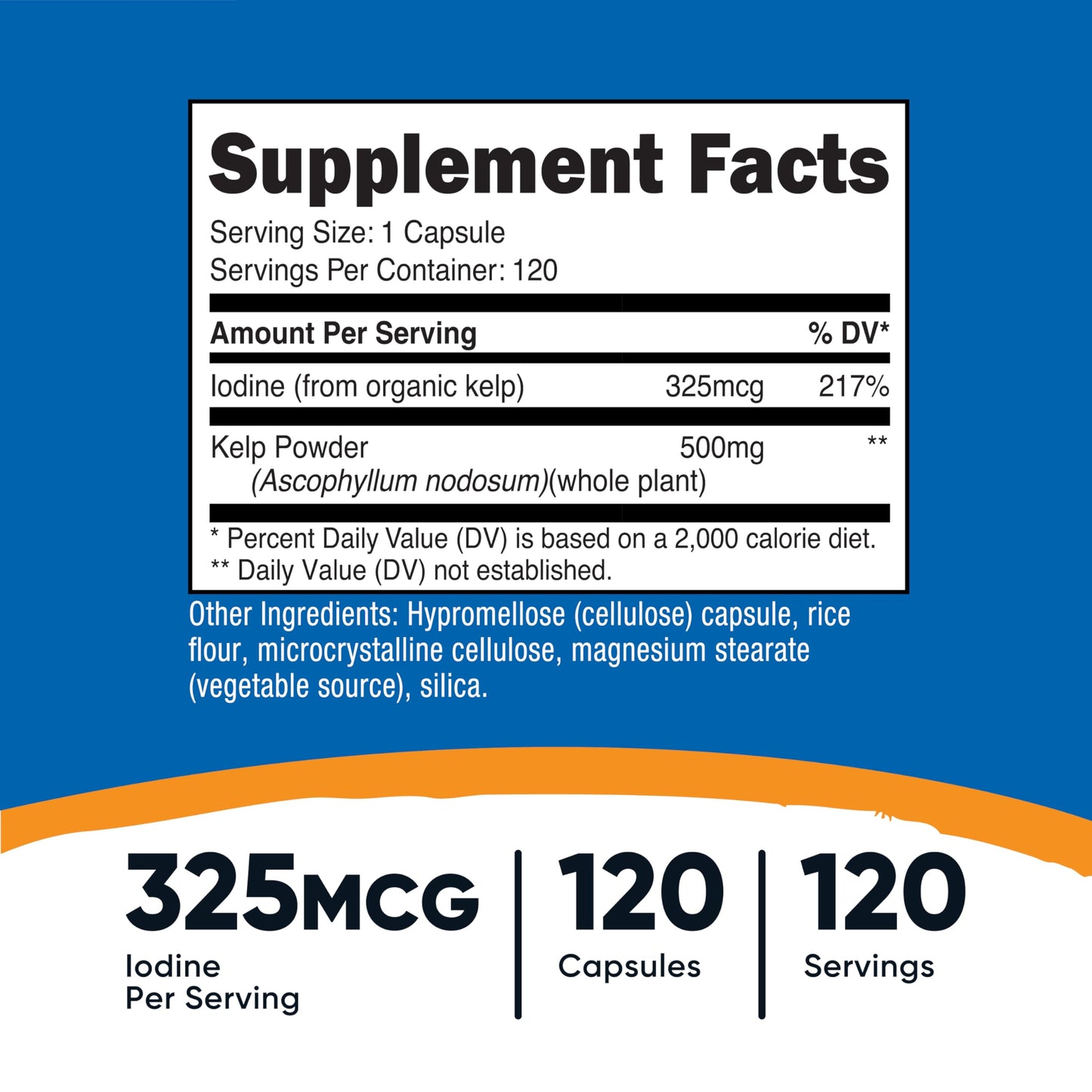 Nutricost Kelp Capsules 120 Count
